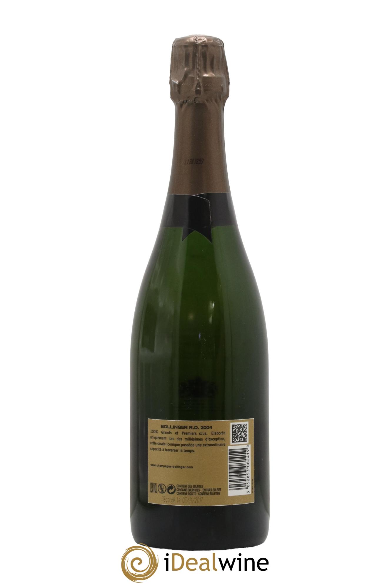 R.D. Extra-Brut Bollinger 2004 - Lot de 1 bouteille - 1
