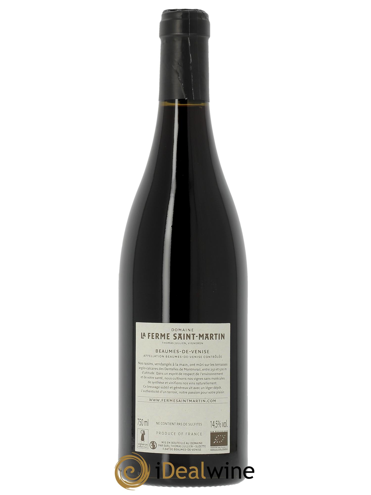 Beaumes-de-Venise Saint-Martin La Ferme Saint-Martin (Domaine) 2022 - Lot de 1 bouteille - 1