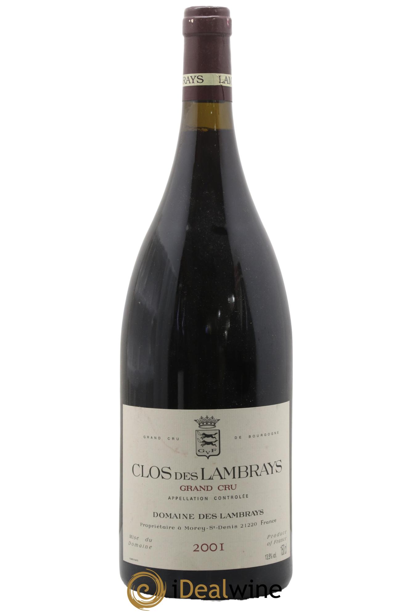 Clos des Lambrays Grand Cru Domaine des Lambrays 2001 - Lotto di 1 magnum - 0