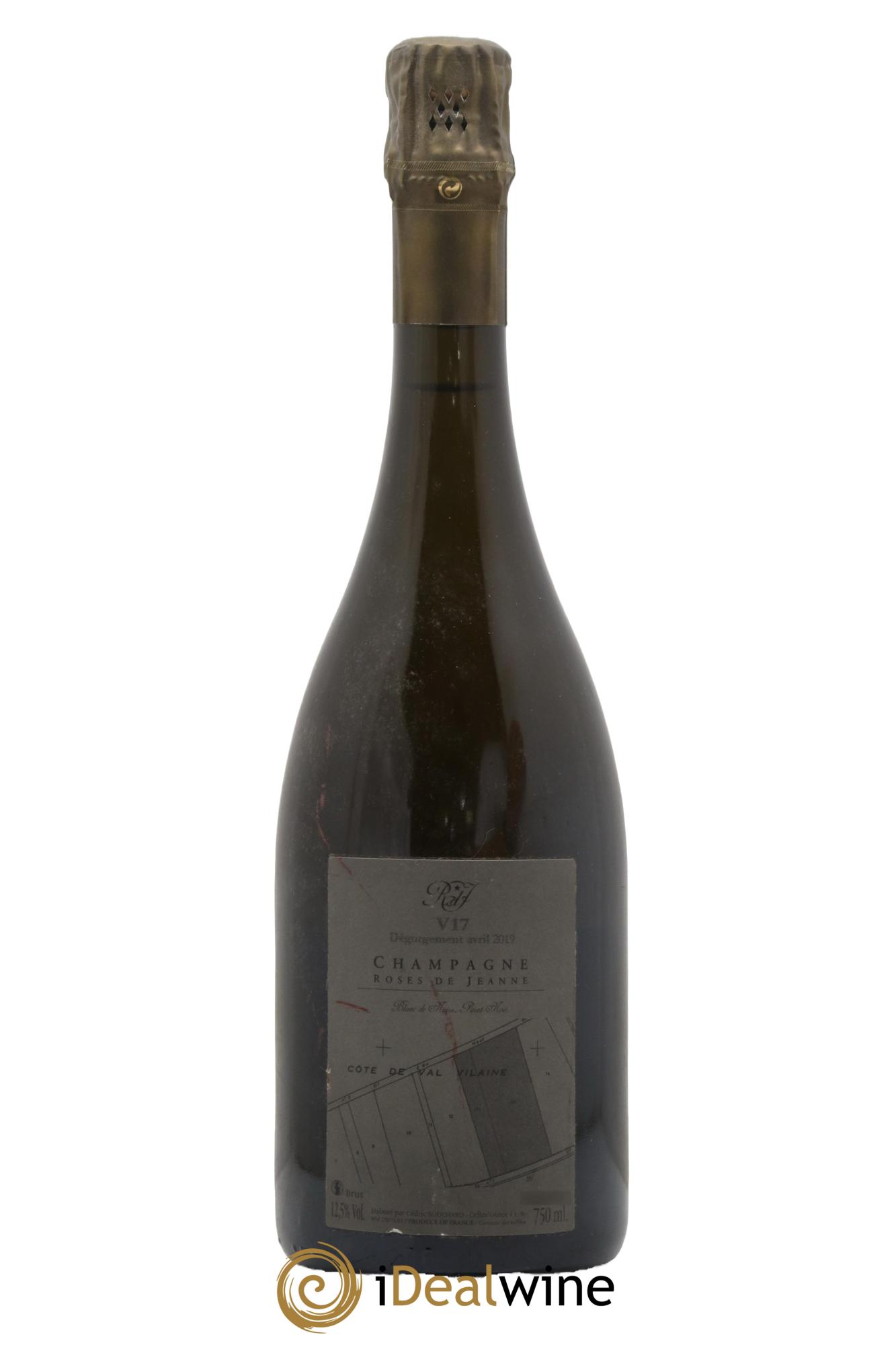 Roses de Jeanne Côte de Val Vilaine Blanc de Noirs Cédric Bouchard 2017 - Lot of 1 bottle - 1