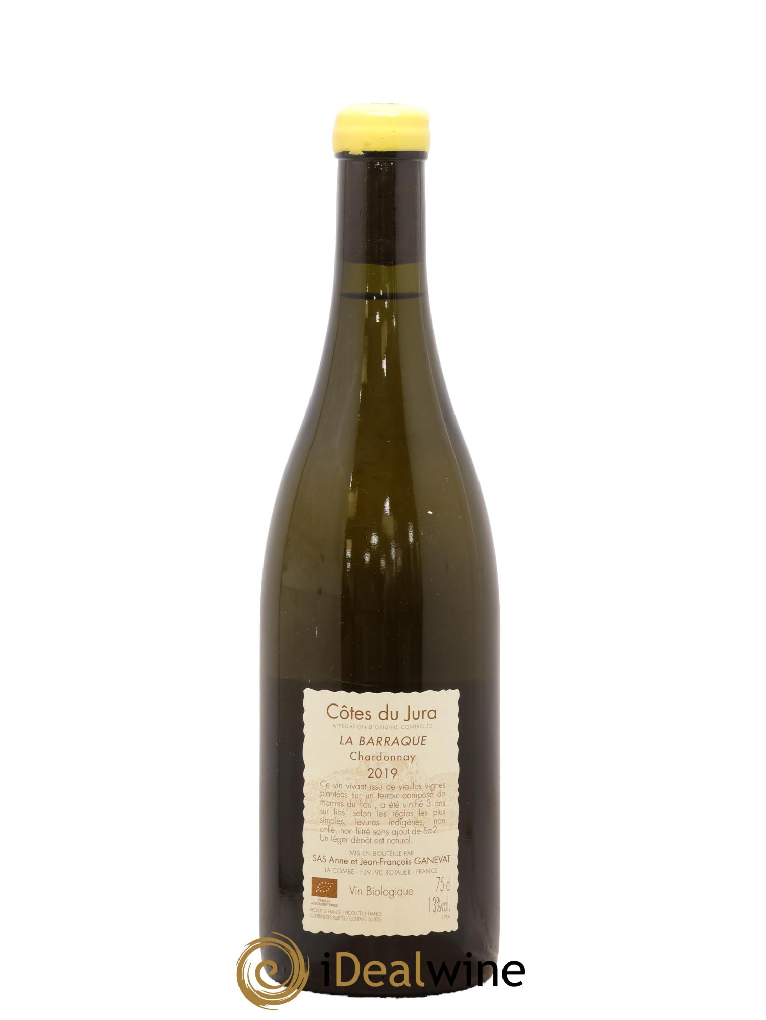 Côtes du Jura La Barraque Chardonnay Anne et Jean François Ganevat 2019 - Lot of 1 bottle - 1