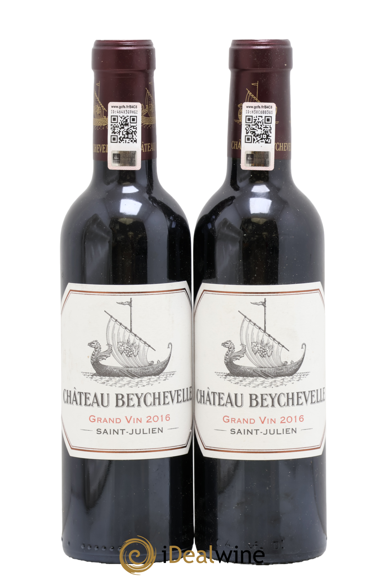 Château Beychevelle 4ème Grand Cru Classé 2016 - Lot of 2 half-bottles - 0