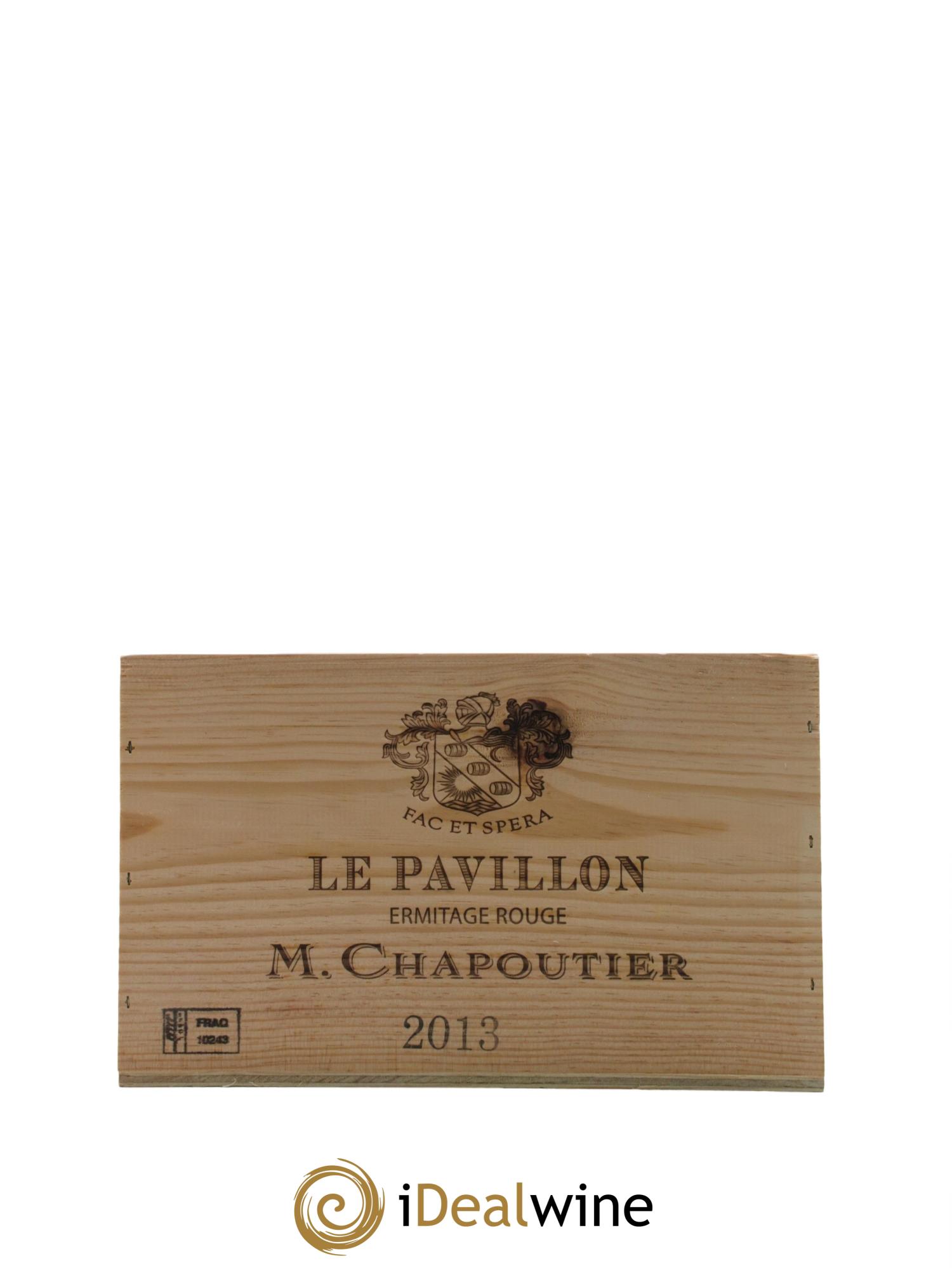 Hermitage Ermitage Le Pavillon Chapoutier 2013 - Lot de 6 bouteilles - 6