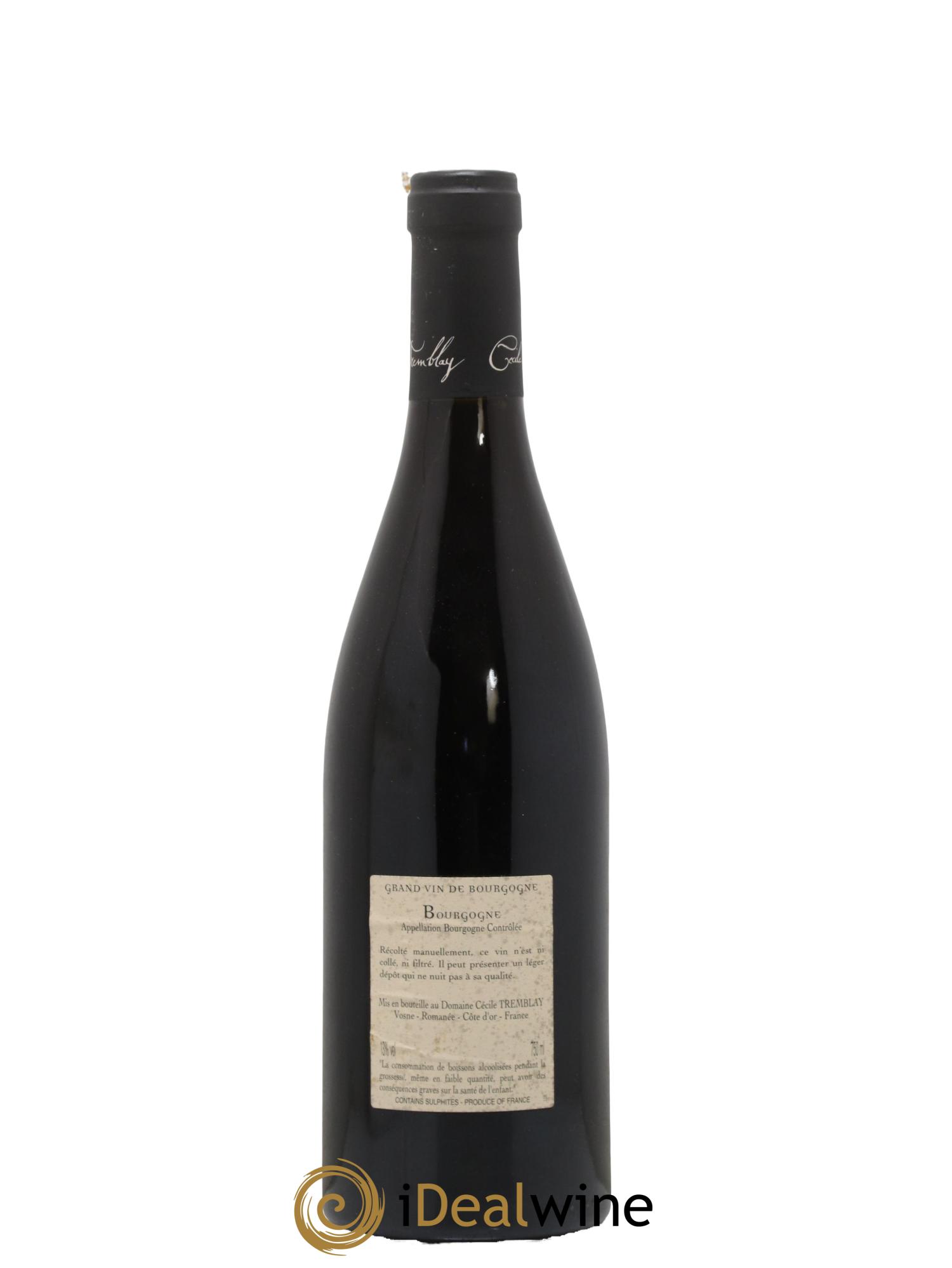 Bourgogne La Croix Blanche Cécile Tremblay 2015 - Lot de 1 bouteille - 1