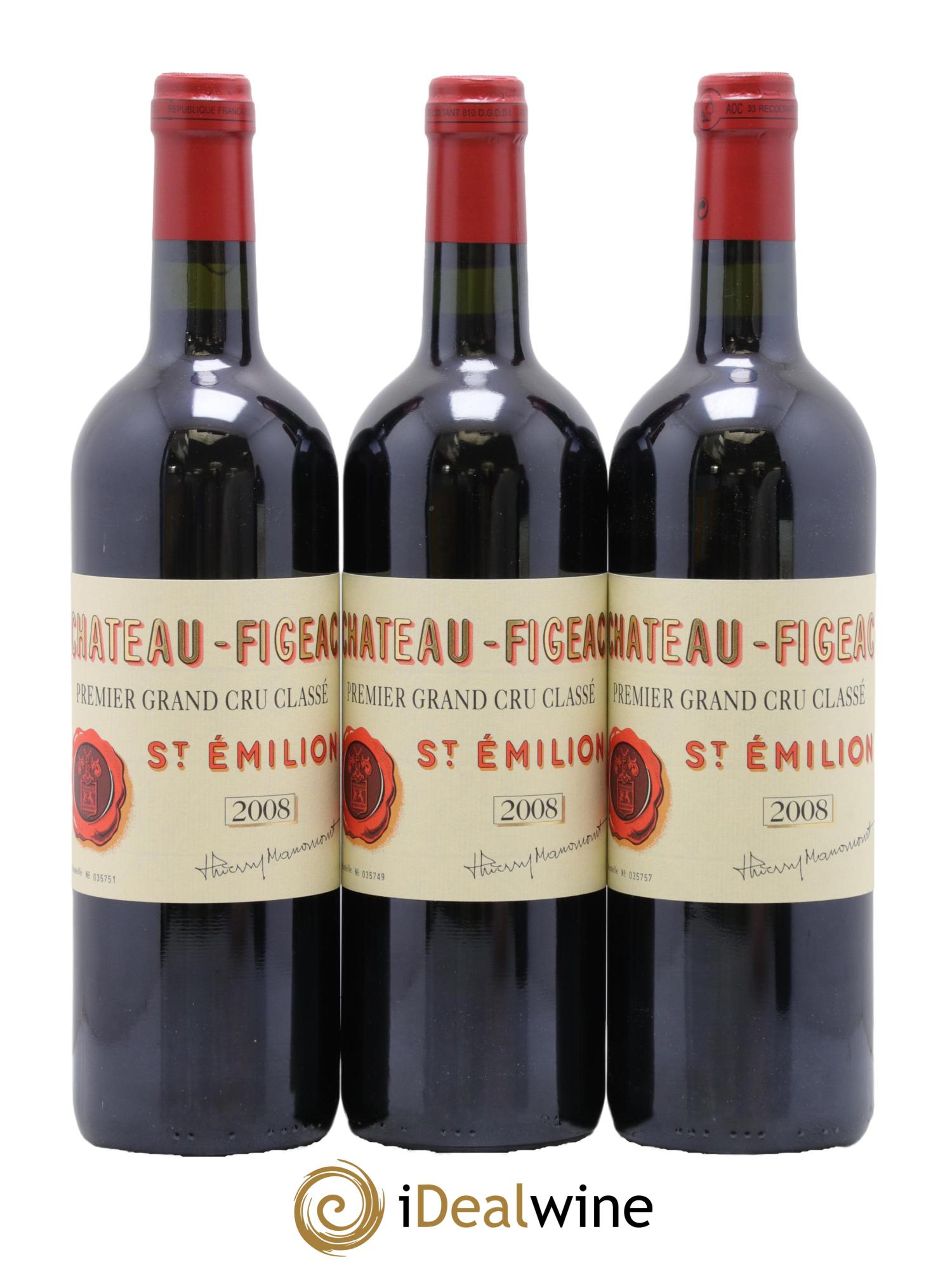 Château Figeac 1er Grand Cru Classé A 2008 - Lot of 12 bottles - 7