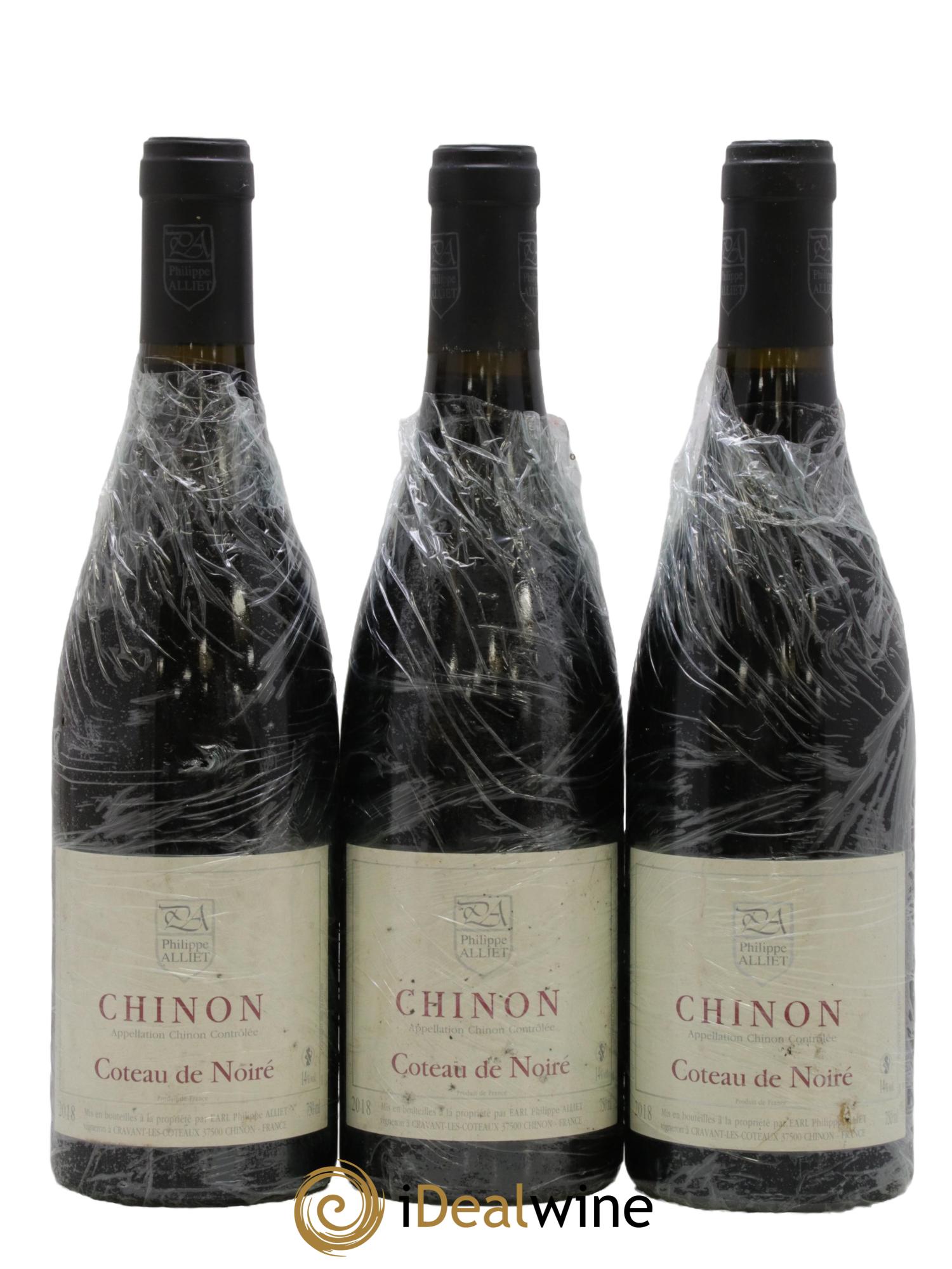 Chinon Coteau de Noiré Philippe Alliet 2018 - Lot de 3 bouteilles - 0