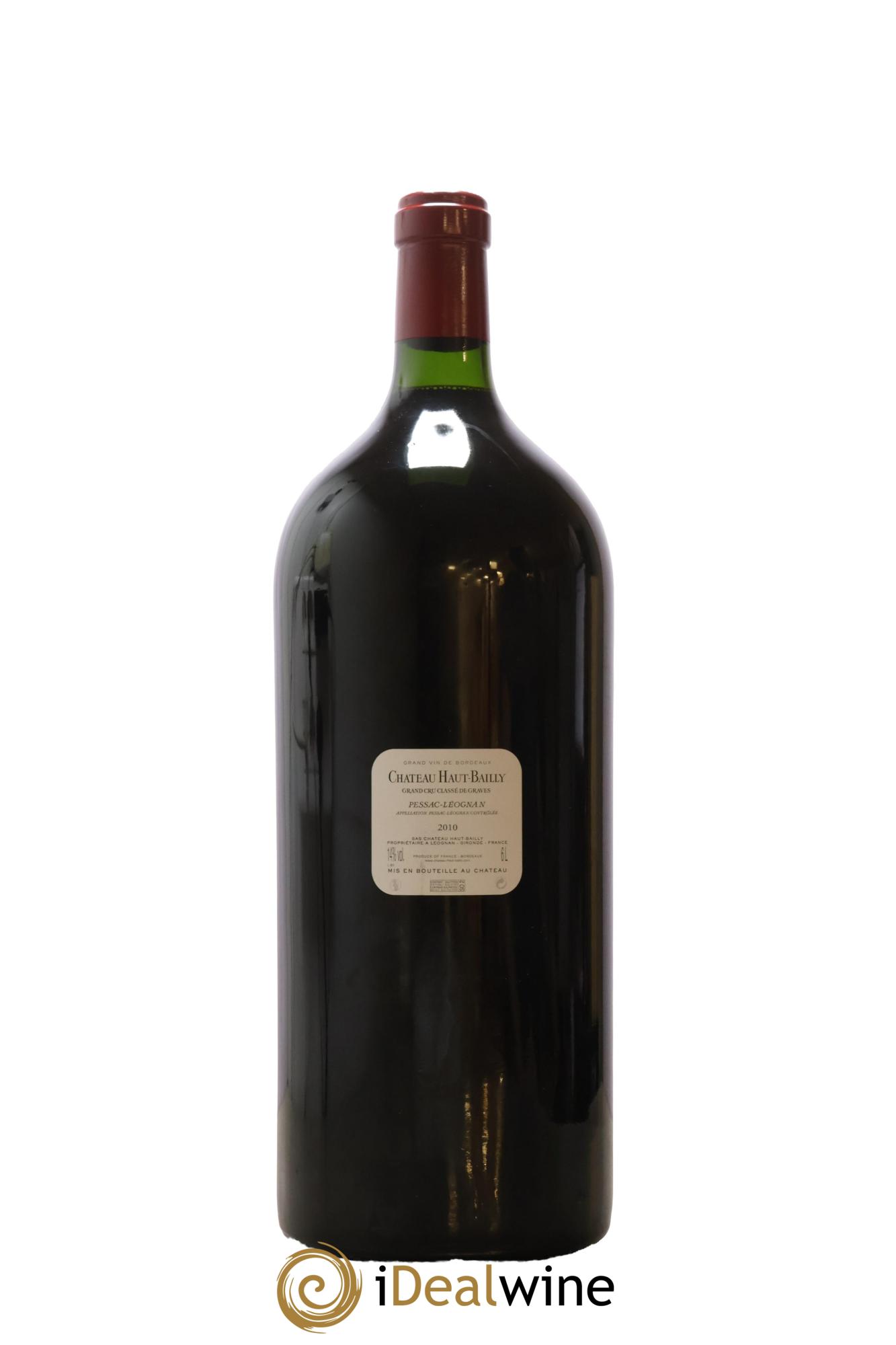 Château Haut-Bailly 2010 et Déjeuner Table Privée pour 2 personnes - Nuit Chartreuse Haut-Bailly - Lot de 1 impériale - 2