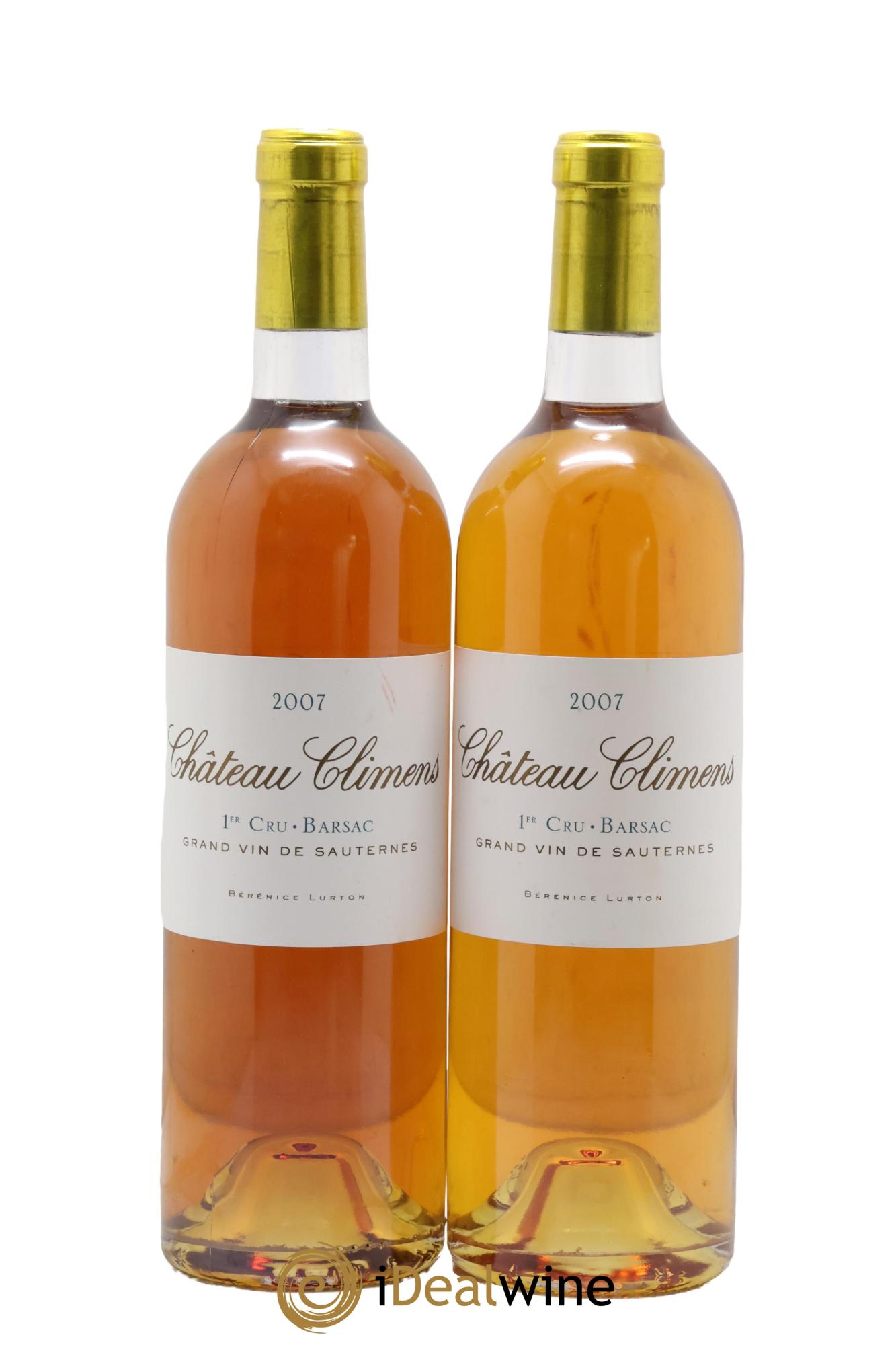 Château Climens 1er Grand Cru Classé 2007 - Lotto di 2 bottiglie - 0