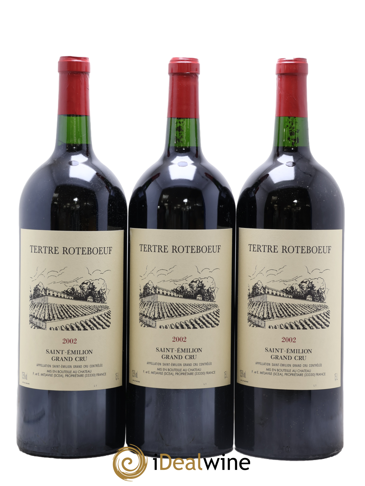 Château Tertre Roteboeuf 2002 - Lot de 6 magnums - 2