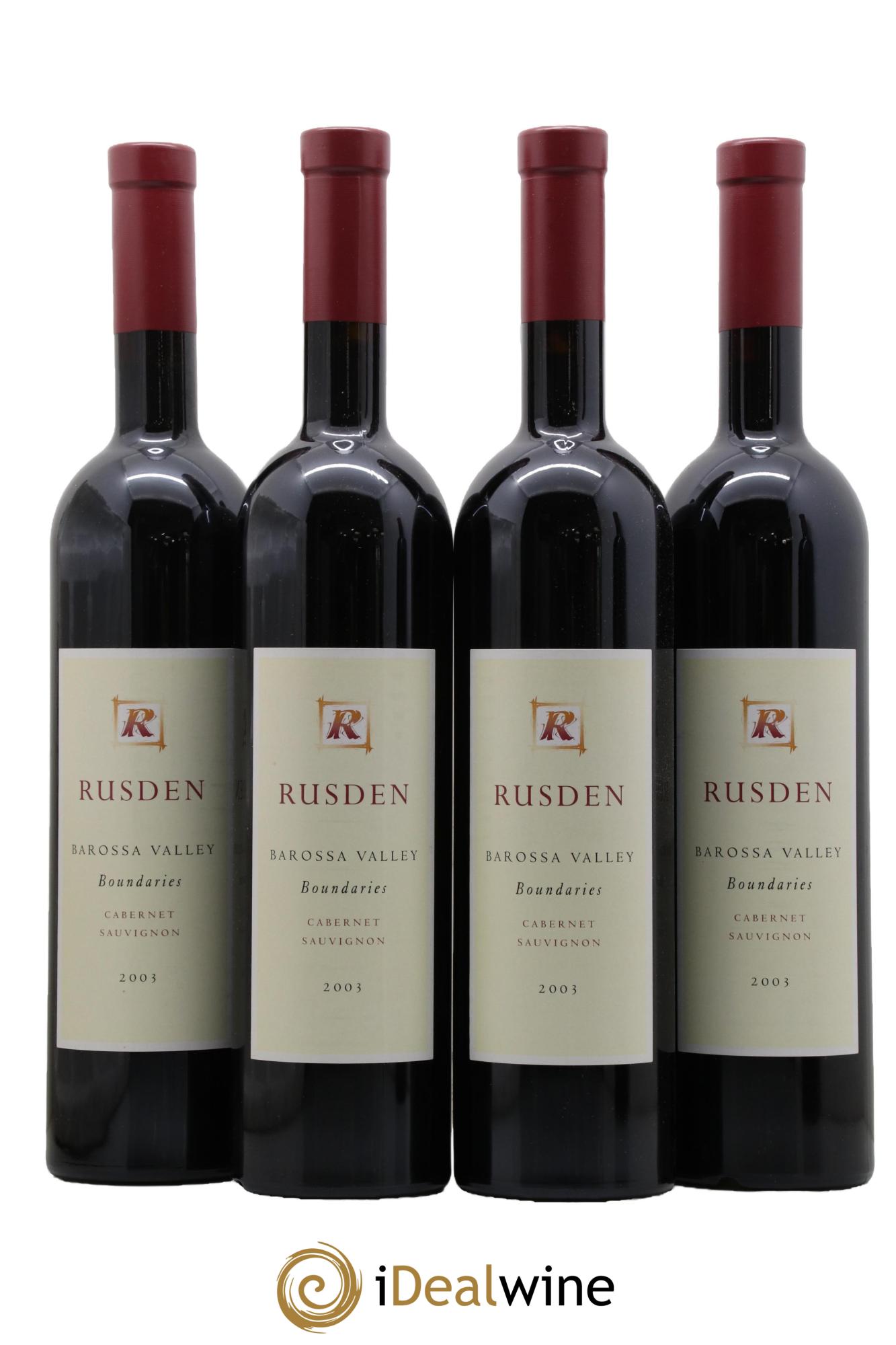 Australie Barossa Valley Boundaries Rusden 2003 - Lot de 4 bouteilles - 0