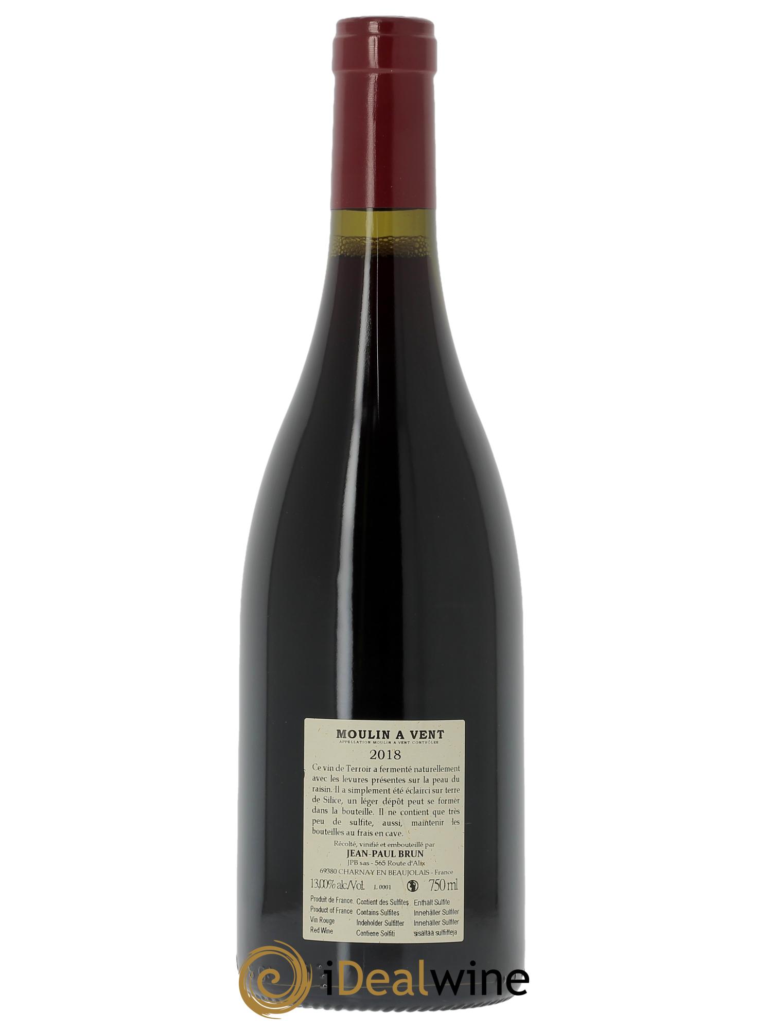 Moulin-à-Vent La Rochelle Terres dorées - J-P. Brun (Domaine des) 2018 - Lot of 1 bottle - 1