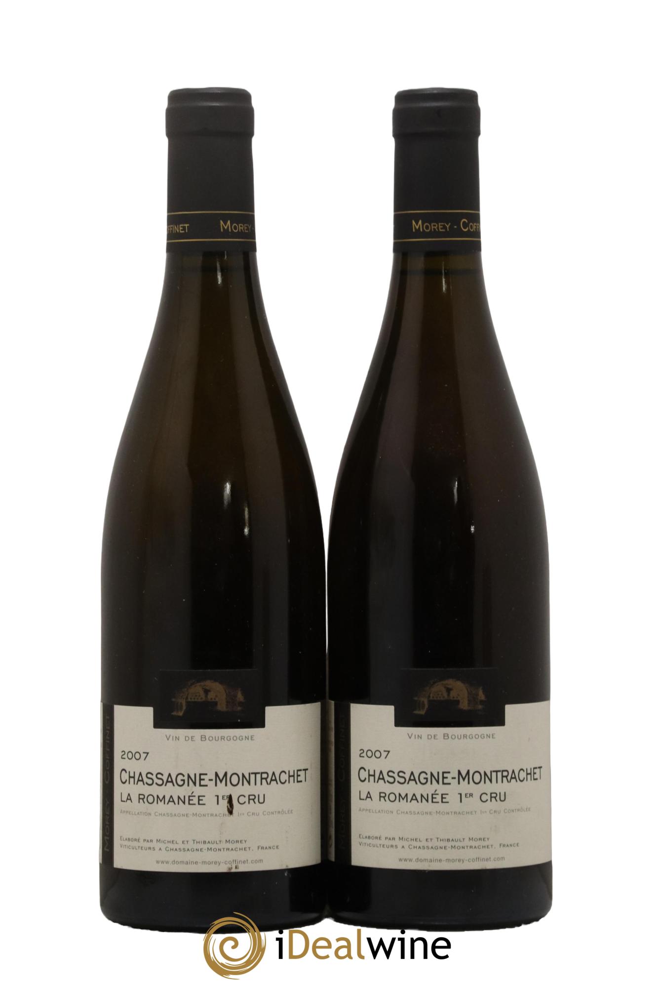 Chassagne-Montrachet 1er Cru La Romanée Morey-Coffinet (Domaine) 2007 - Lot de 2 bouteilles - 0