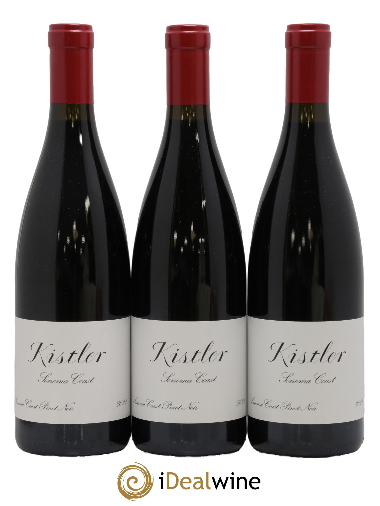 Sonoma Coast Pinot Noir Kistler 2022 - Lot de 3 bouteilles - 0