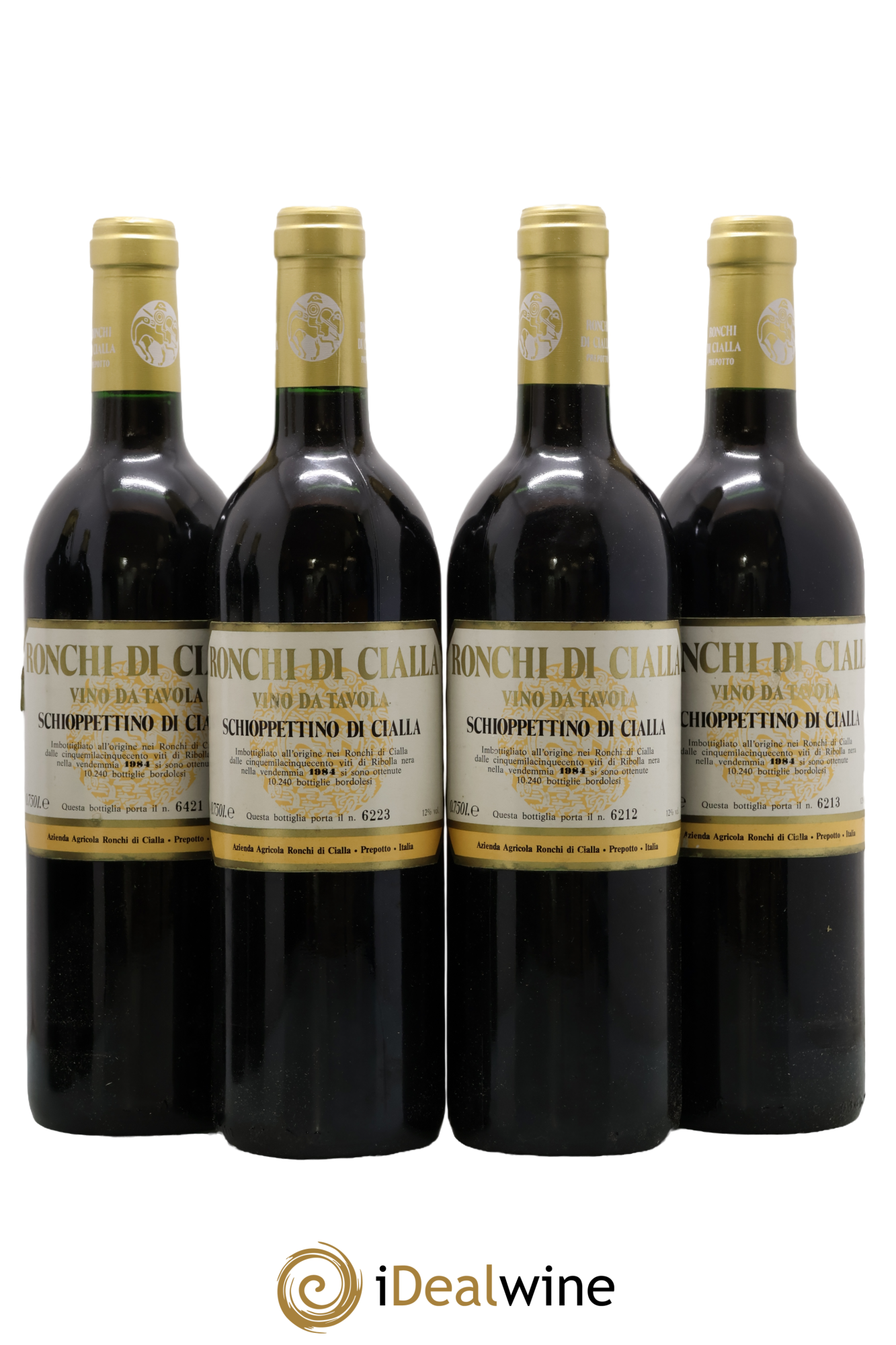 Frioul Colli Orientali del Friuli IGT Schioppettino di Cialla Azienda Agricola Ronchi di Cialla 1984 - Lot of 4 bottles - 0