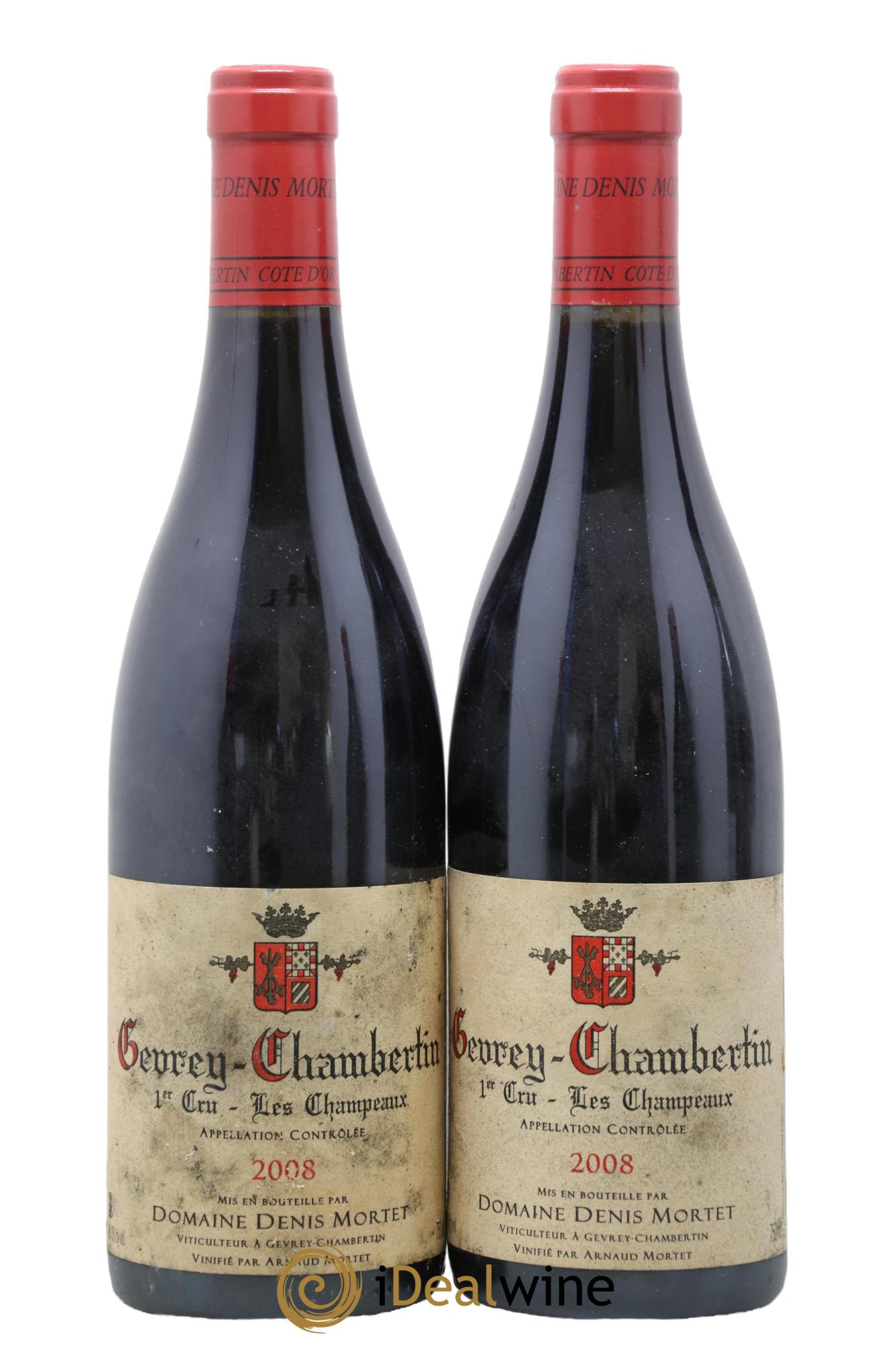 Gevrey-Chambertin 1er Cru Les Champeaux Denis Mortet (Domaine) 2008 - Lotto di 2 bottiglie - 0
