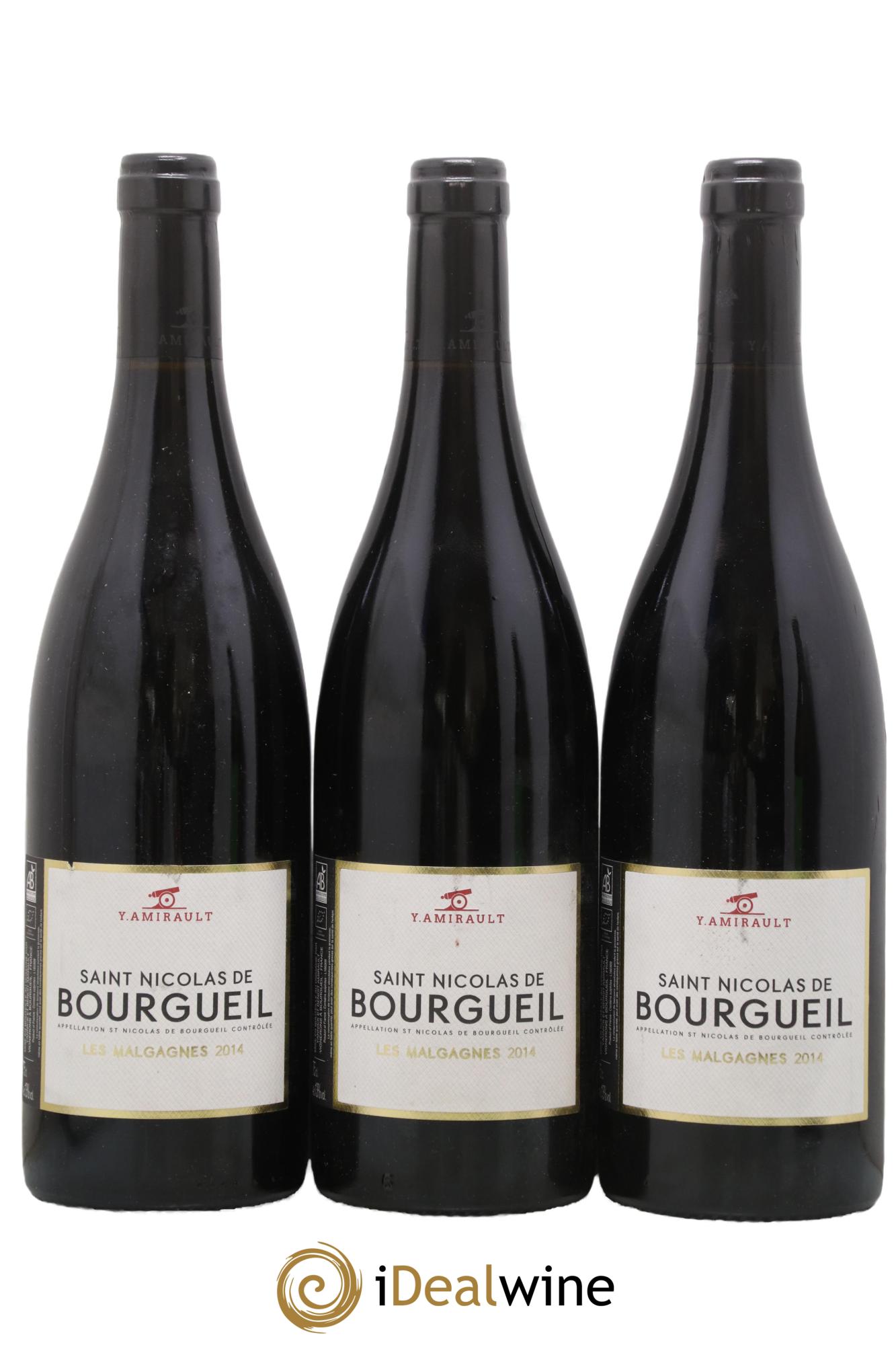 Saint-Nicolas de Bourgueil Les Malgagnes Yannick Amirault (Domaine) 2014 - Lotto di 3 bottiglie - 0