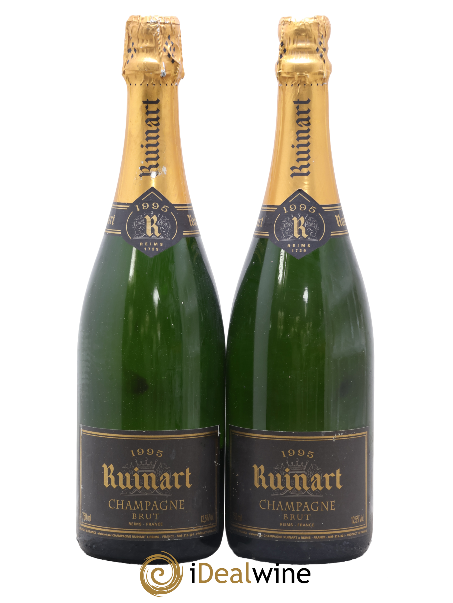 R de Ruinart Brut Ruinart 1995 - Lotto di 2 bottiglie - 0