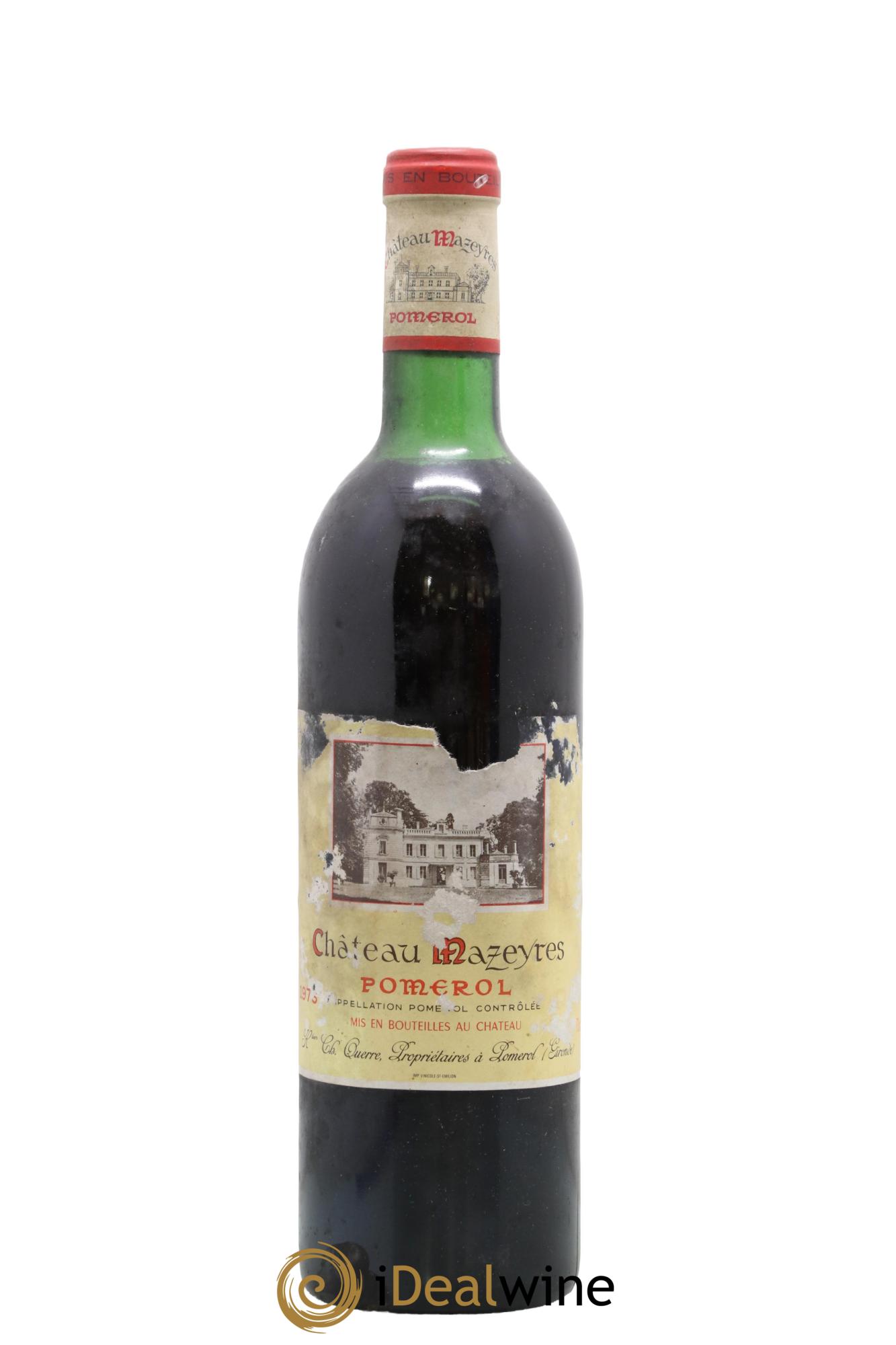 Château Mazeyres 1976 - Lot de 1 bouteille - 0