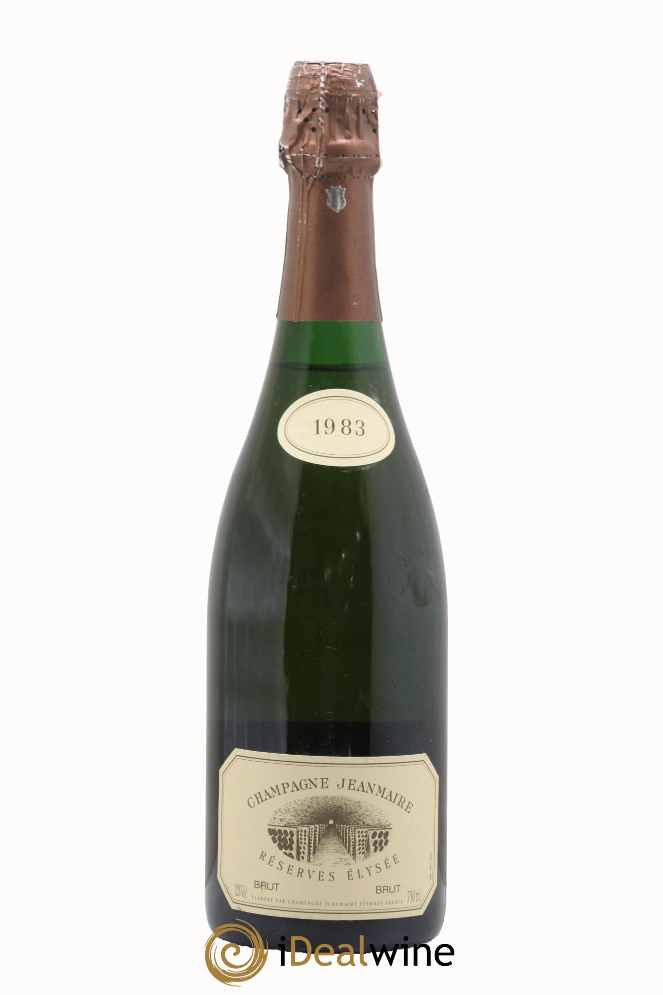 Champagne Réserve Elysée Jeanmaire 1983 - Lot de 1 bouteille - 0
