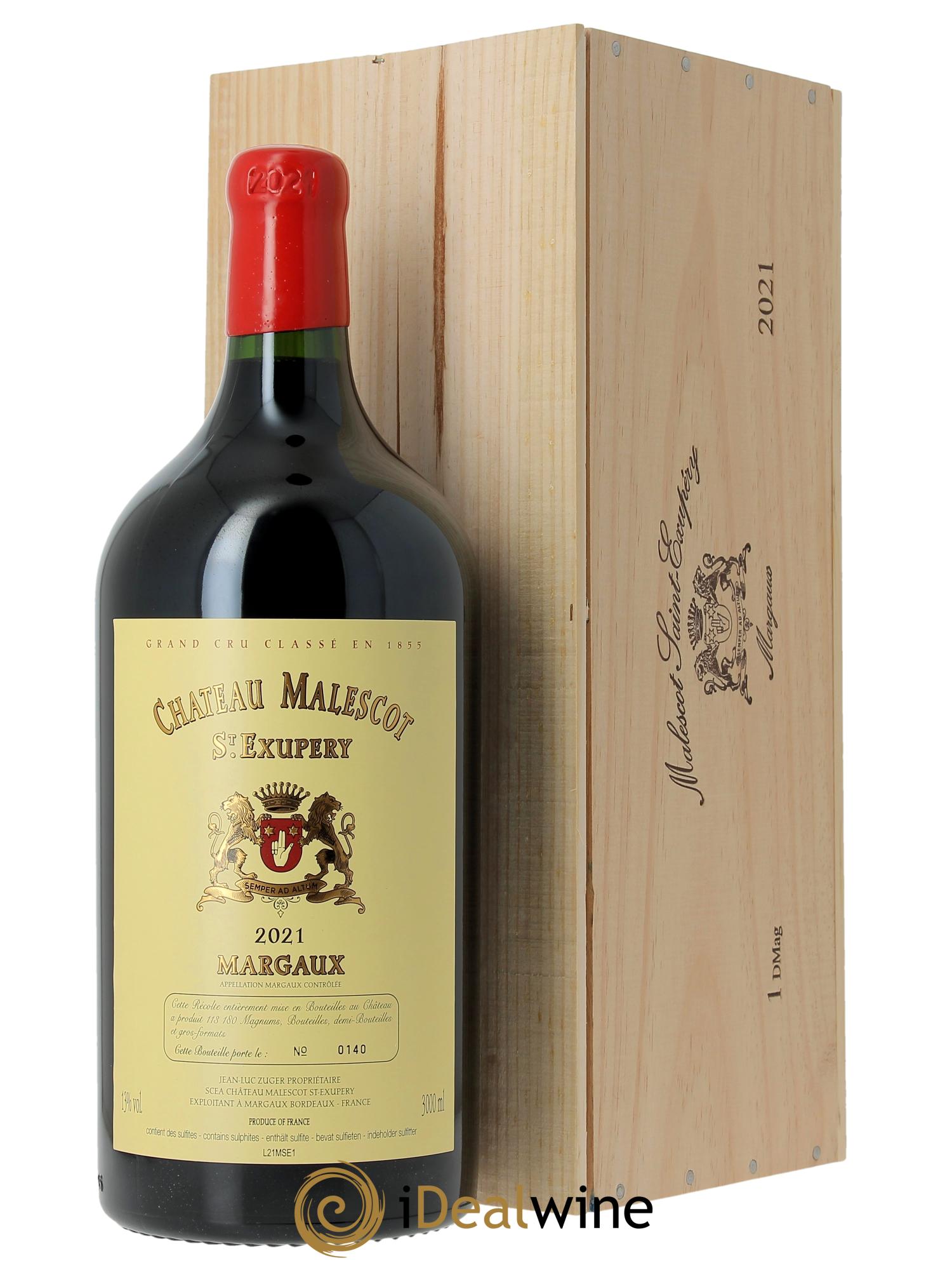 Château Malescot Saint-Exupéry 3ème Grand Cru Classé 2021 - Lot de 1 double magnum - 0