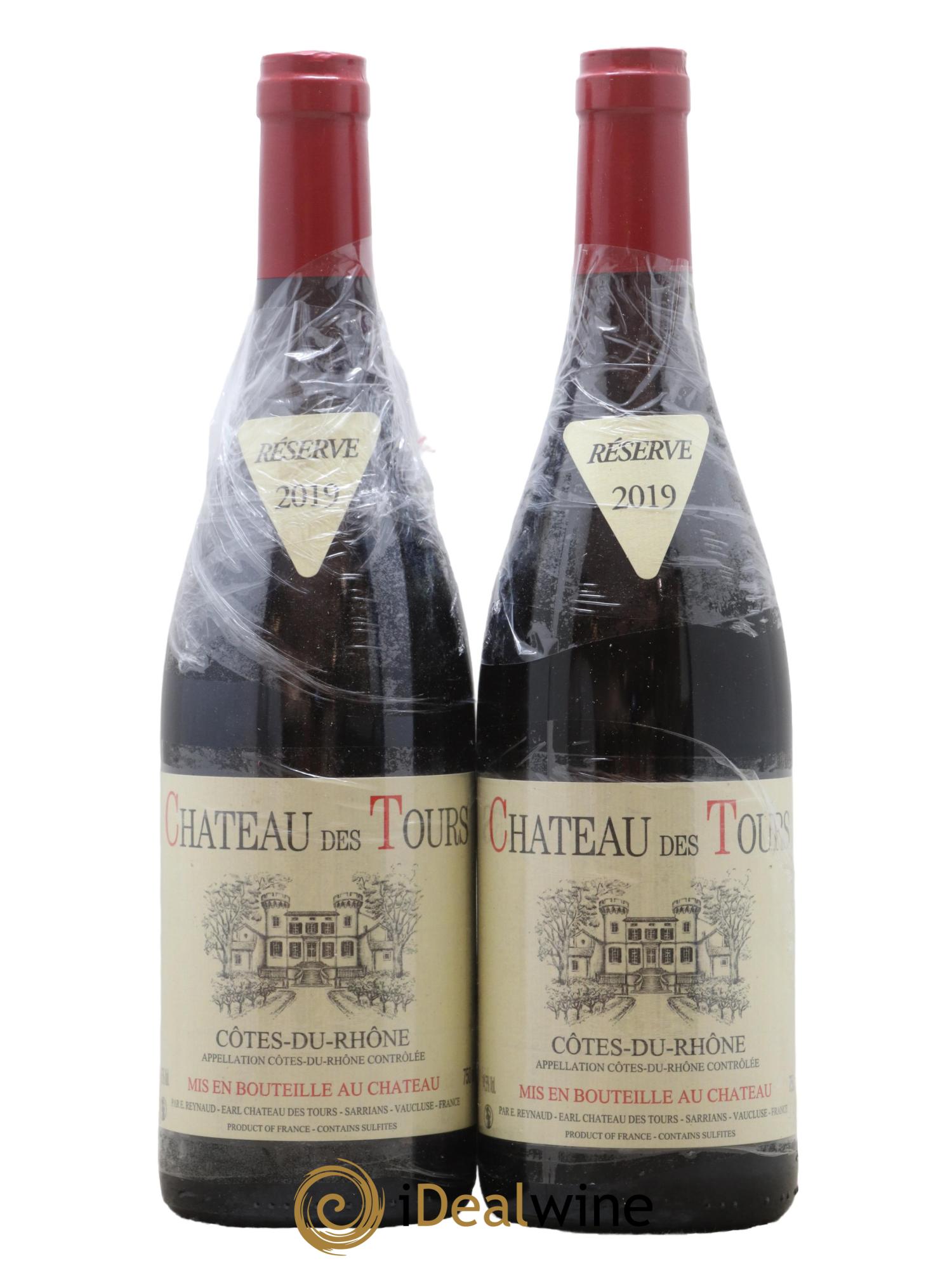 Côtes-du-Rhône Château des Tours Emmanuel Reynaud 2019 - Lot de 2 bouteilles - 0