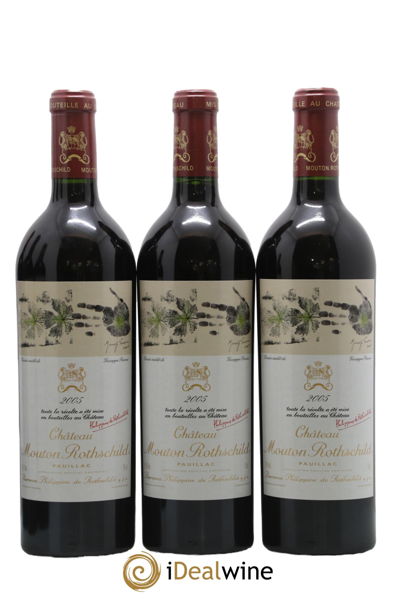 Château Mouton Rothschild 1er Grand Cru Classé 2005 - Lot of 6 bottles - 1