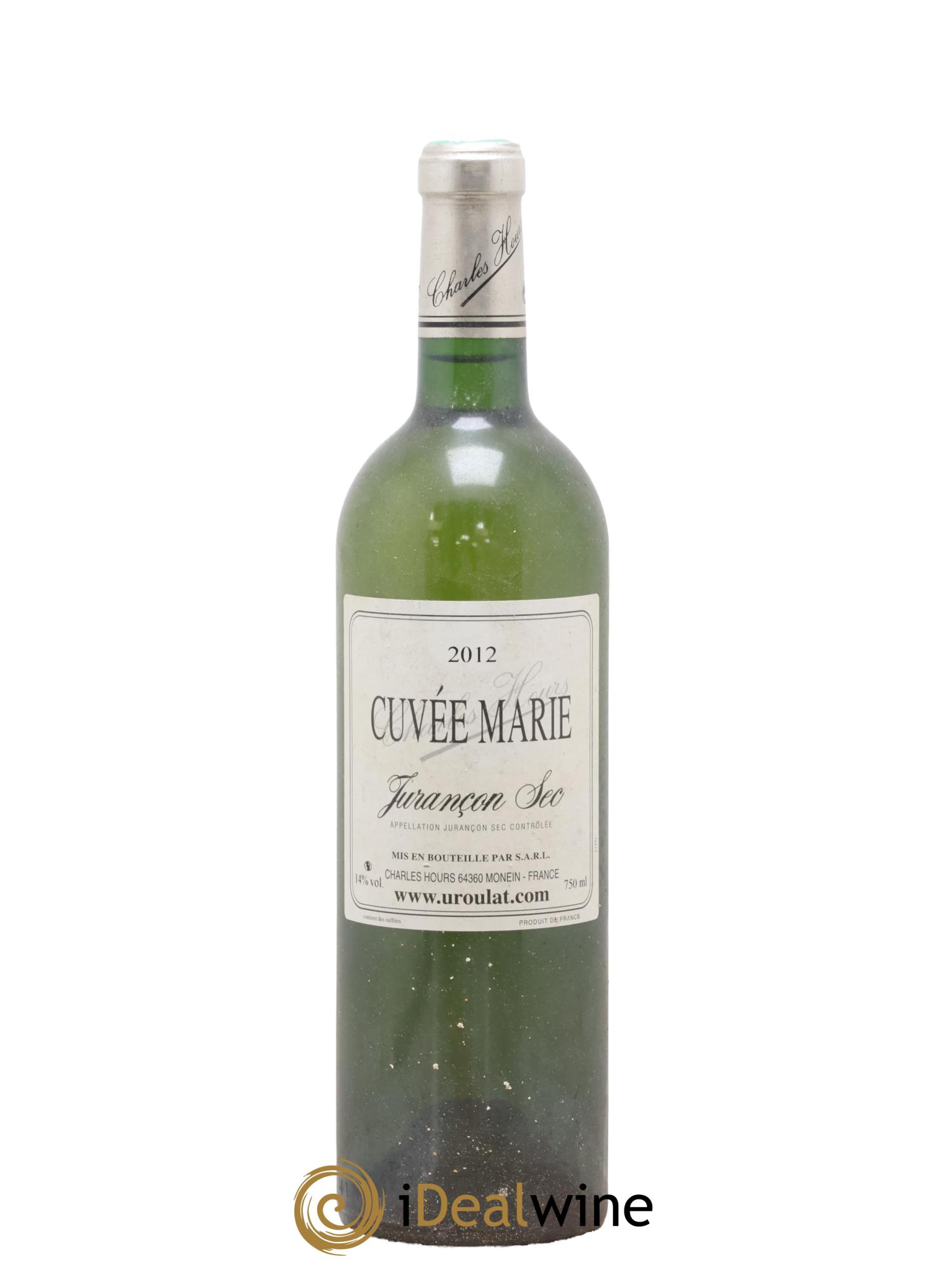 Jurançon Sec Uroulat Cuvée Marie Charles Hours 2012 - Lot de 1 bouteille - 0