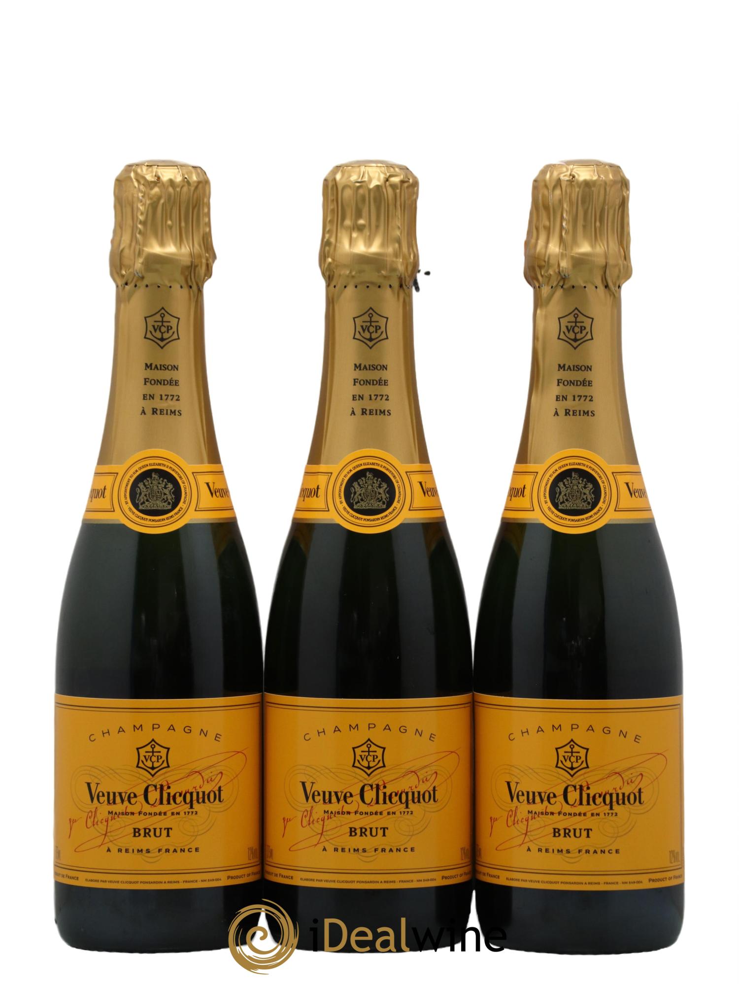 Carte Jaune Brut Veuve Clicquot - Lot de 3 demi bouteilles - 0