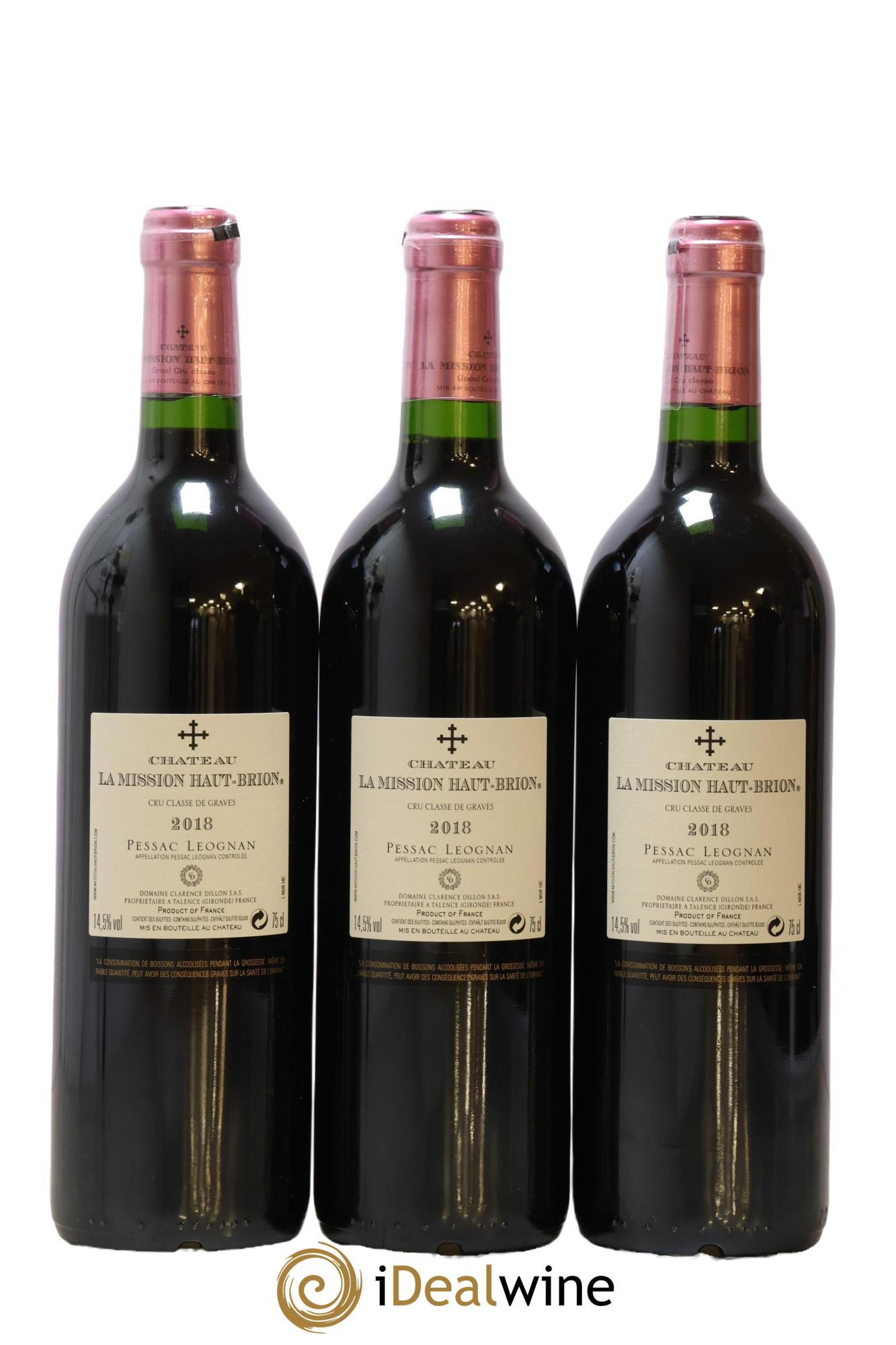 Château la Mission Haut-Brion Cru Classé de Graves 2018 - Lot of 6 bottles - 4