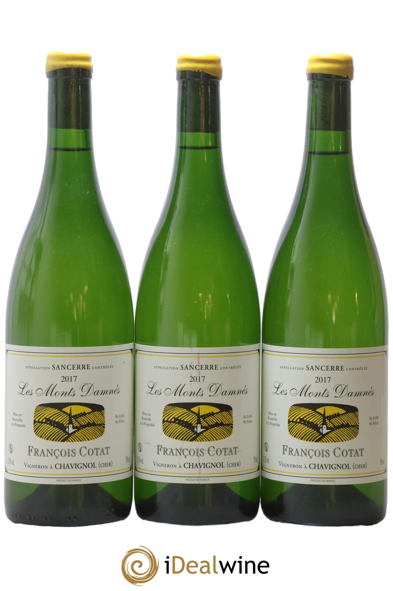 Sancerre Les Monts Damnés François Cotat 2017 - Posten von 3 Flaschen - 0