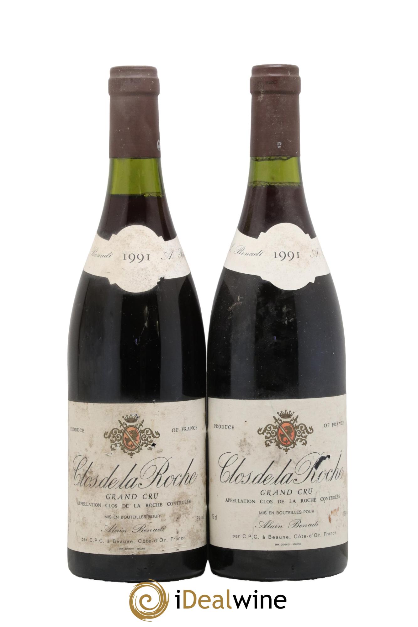 Clos de la Roche Grand Cru Benadi 1991 - Posten von 2 Flaschen - 0