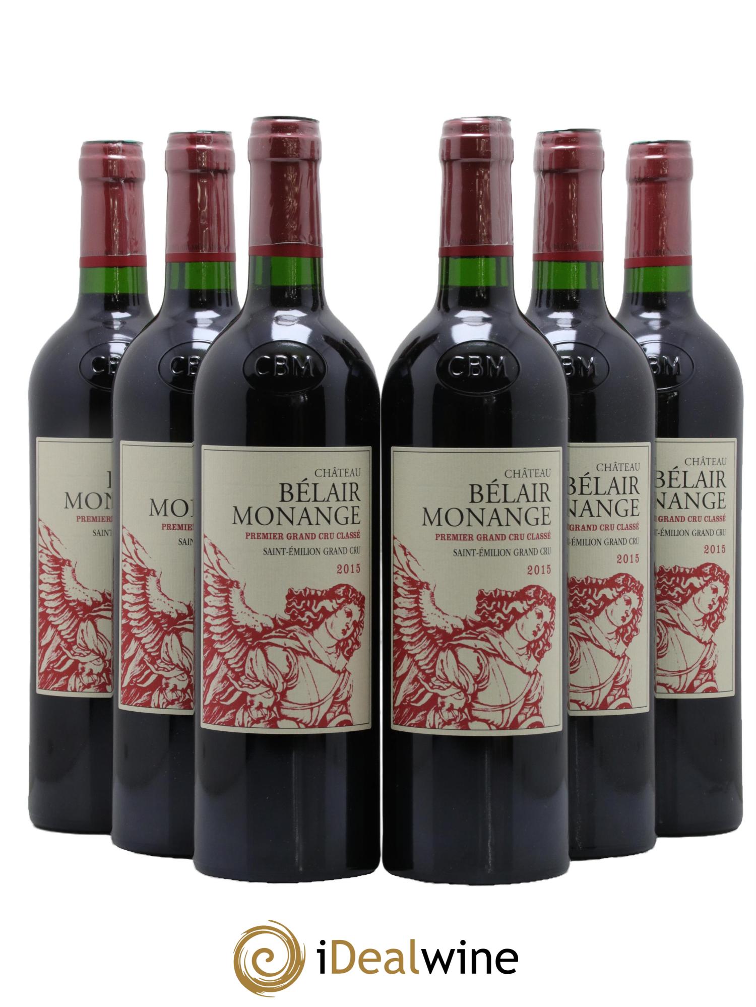 Château Belair (Belair-Monange) 1er Grand Cru Classé B 2015 - Lot de 6 bouteilles - 0