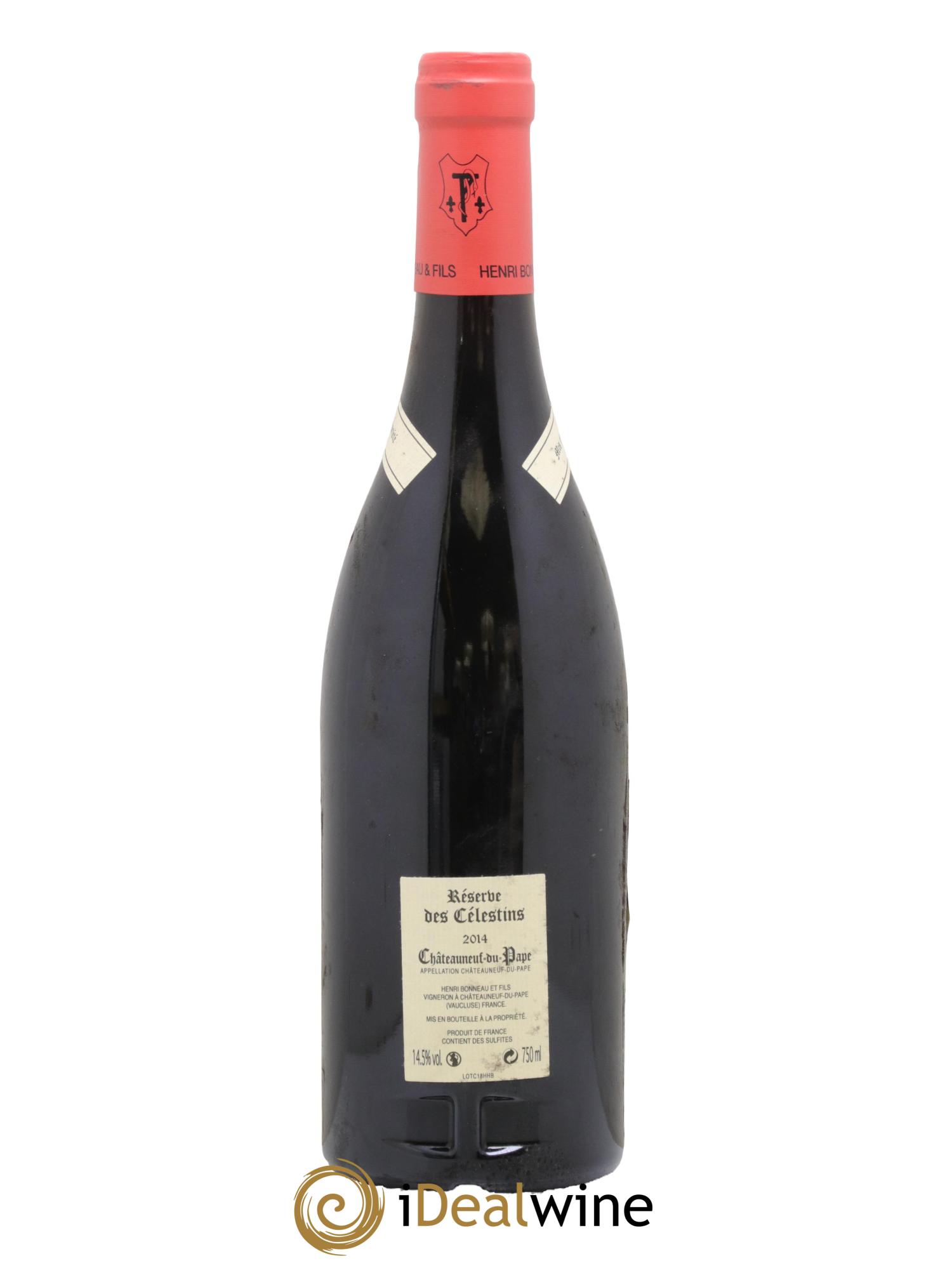Châteauneuf-du-Pape Réserve des Célestins Henri Bonneau & Fils Hommage à Henri Bonneau 2014 - Lot de 1 bouteille - 1