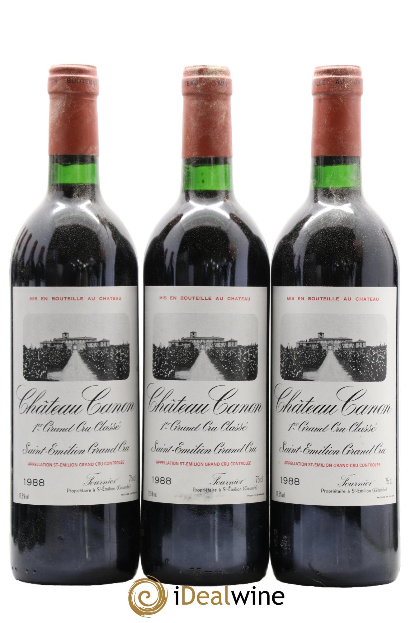 Château Canon 1er Grand Cru Classé B  1988 - Lot de 12 bouteilles - 2