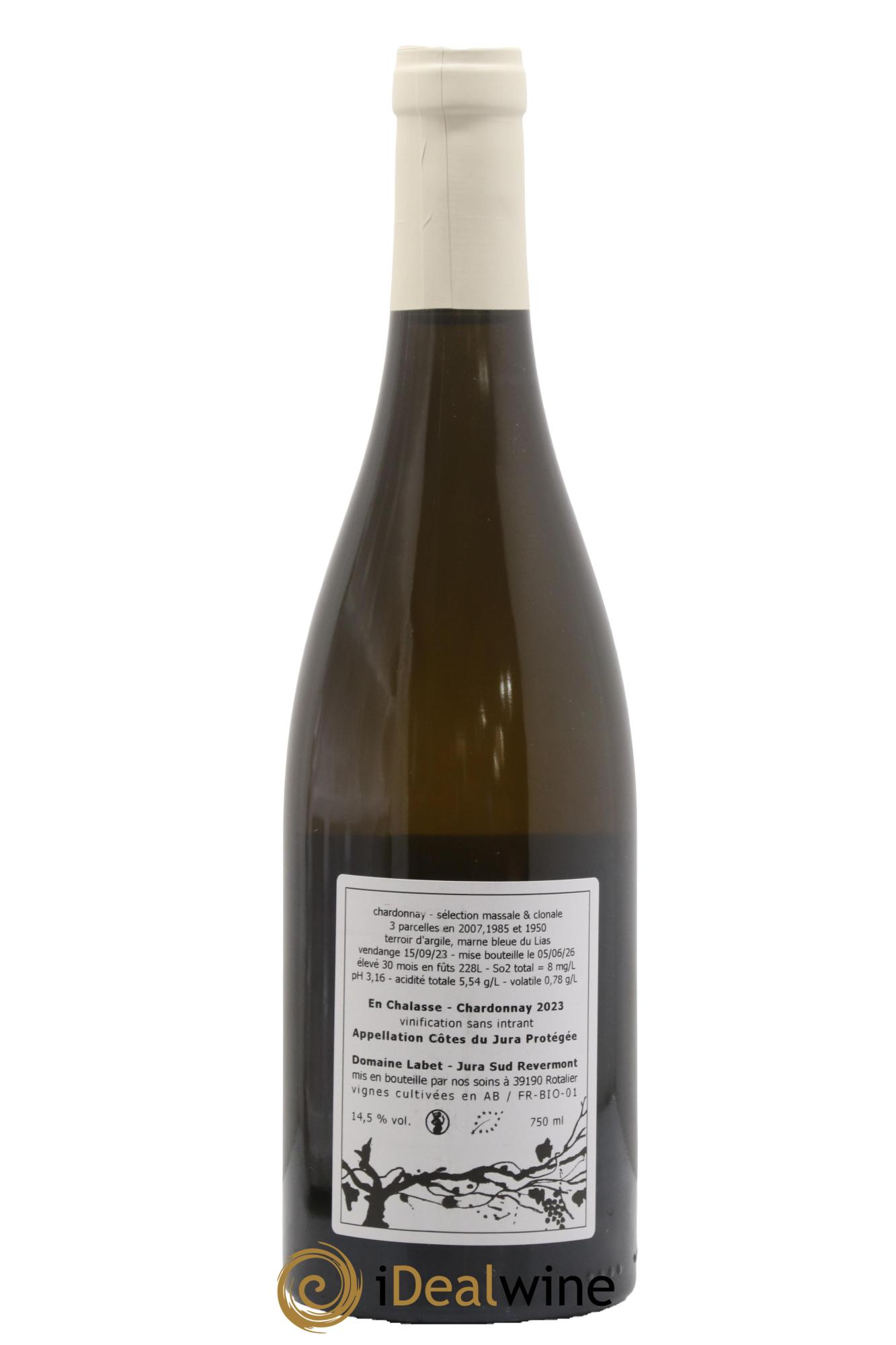 Côtes du Jura Chardonnay En Chalasse Romain - Julien - Charline Labet 2023 - Posten von 1 Flasche - 1