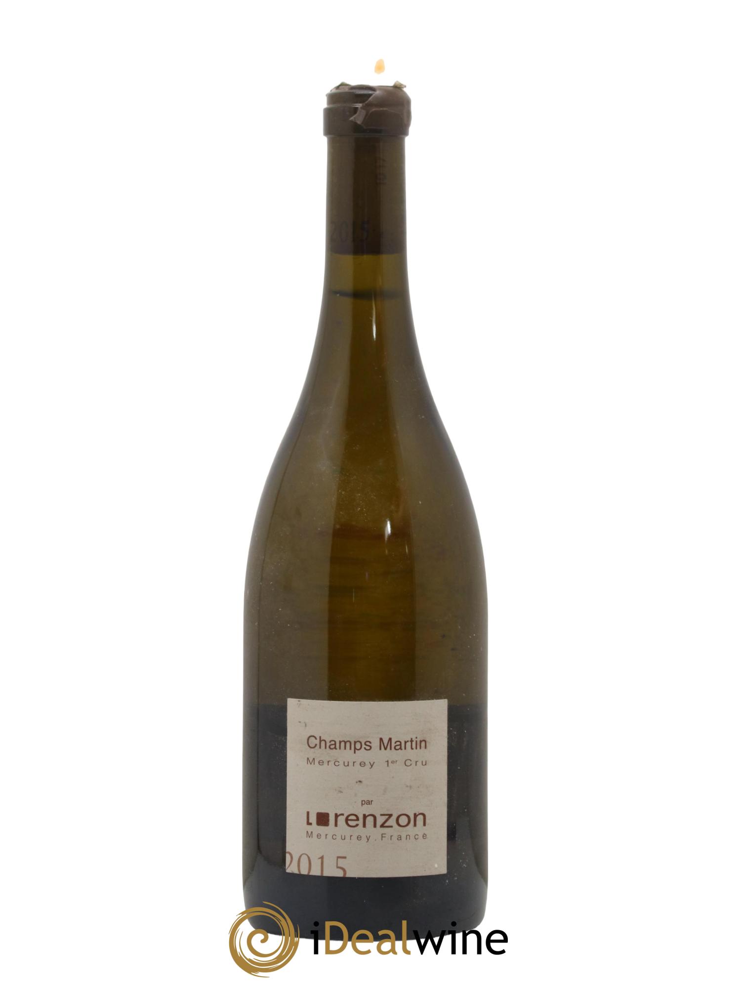 Mercurey 1er Cru Les Champs Martin Bruno Lorenzon 2015 - Lot de 1 bouteille - 0