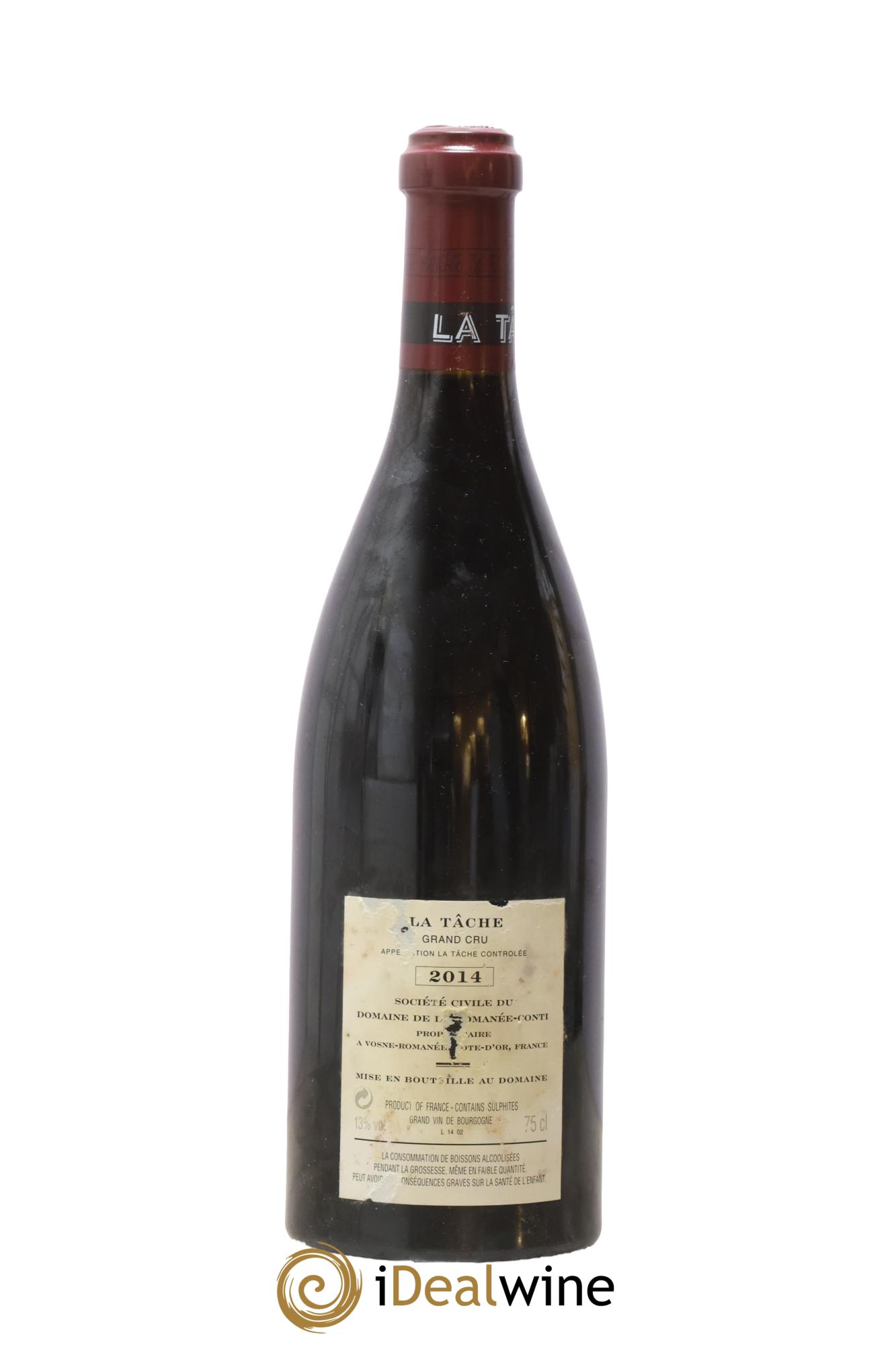 La Tâche Grand Cru Domaine de la Romanée-Conti 2014 - Lot de 1 bouteille - 1