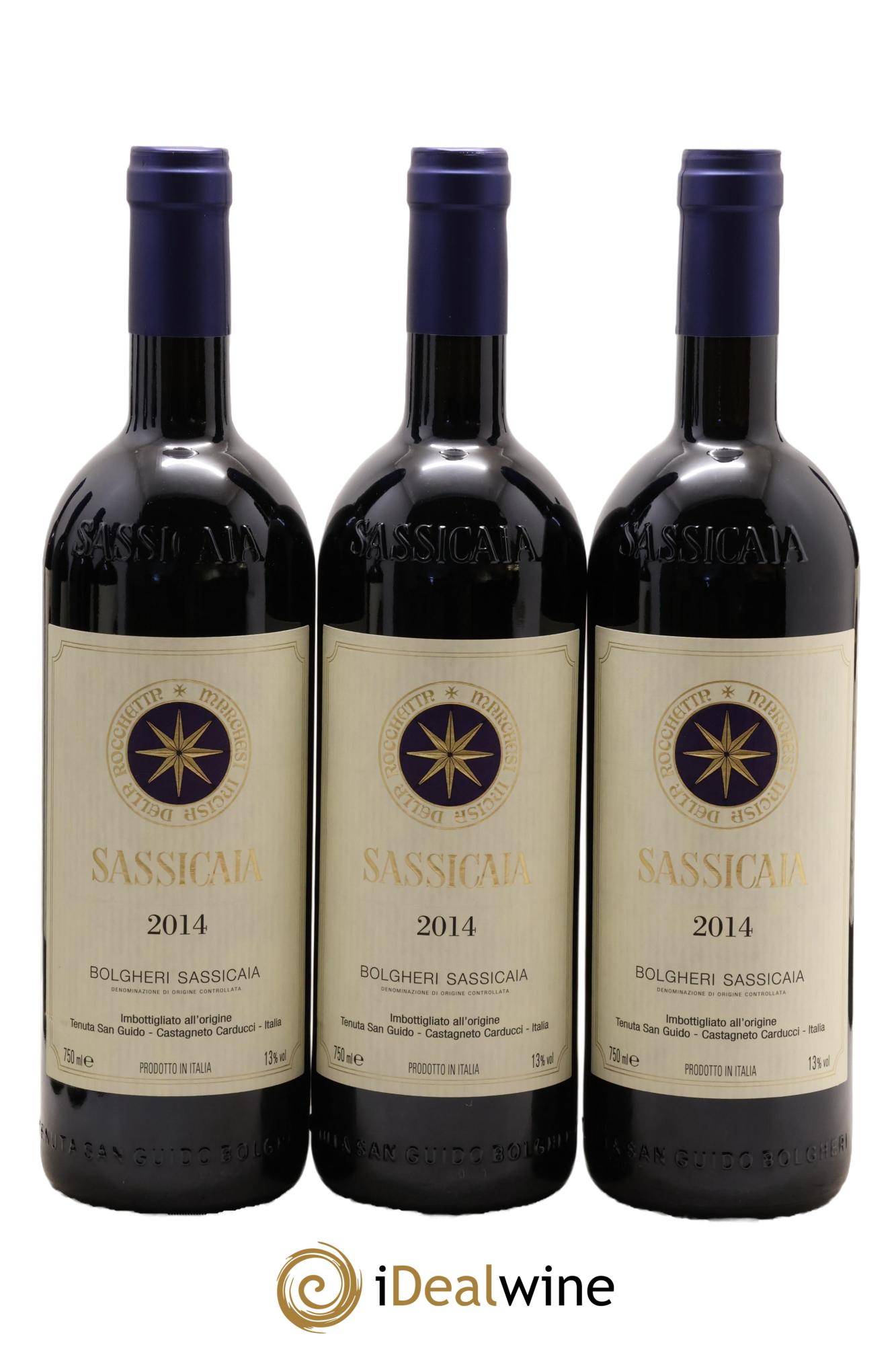 Bolgheri DOC Sassicaia Tenuta San Guido 2014 - Posten von 12 Flaschen - 3