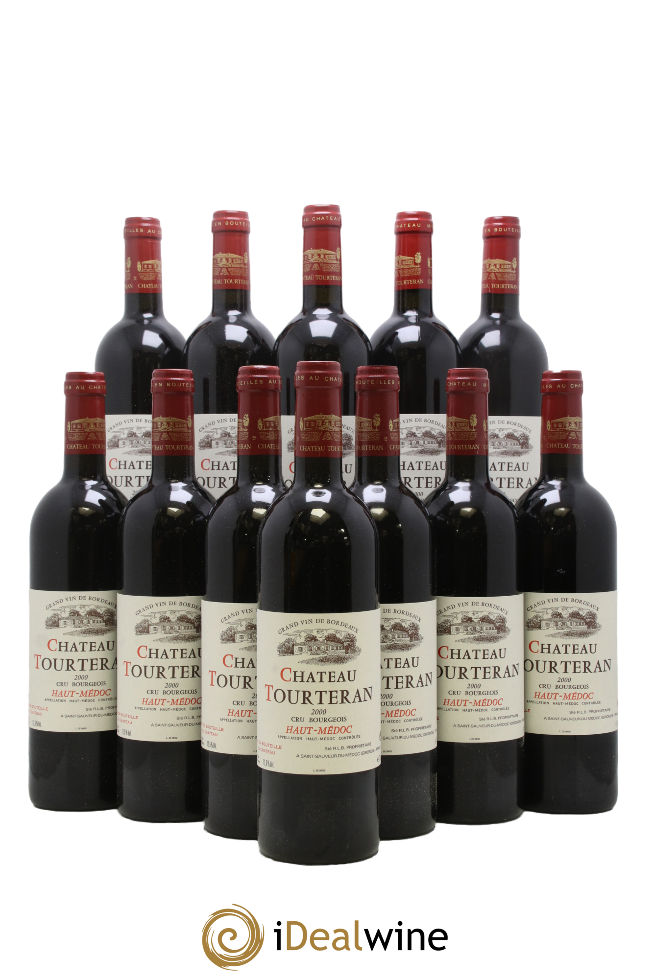 Château Tourteran Cru Bourgeois 2000 - Lot of 12 bottles - 0
