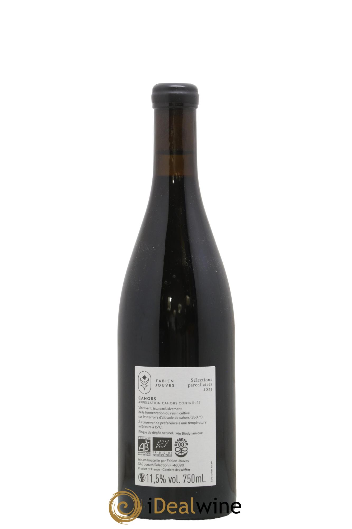 Cahors Mas Del Périé  Les Escures Fabien Jouves  2023 - Lot de 1 bouteille - 1