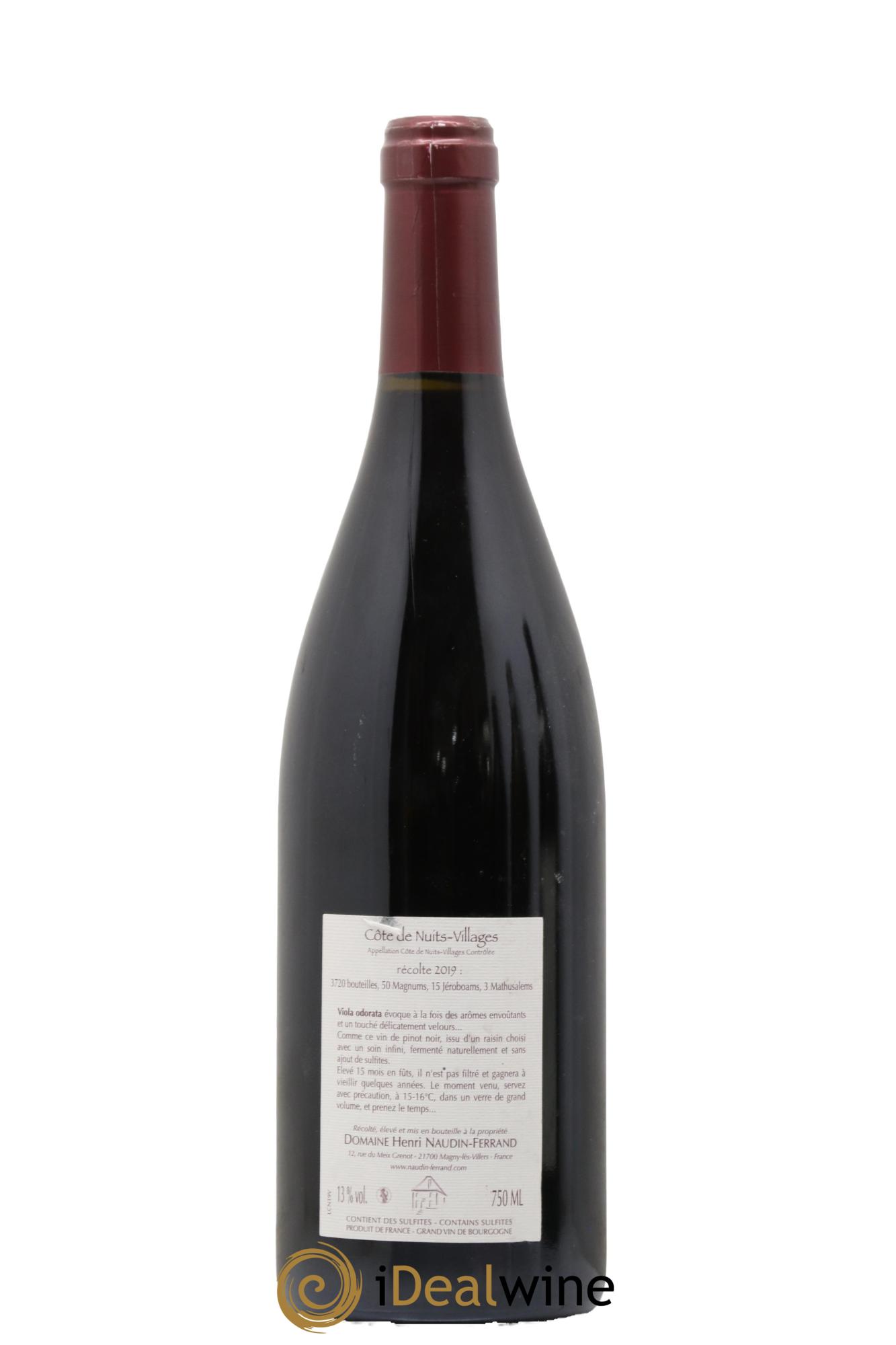 Côte de Nuits-Villages Viola Odorata Naudin-Ferrand (Domaine) 2019 - Lot of 1 bottle - 1