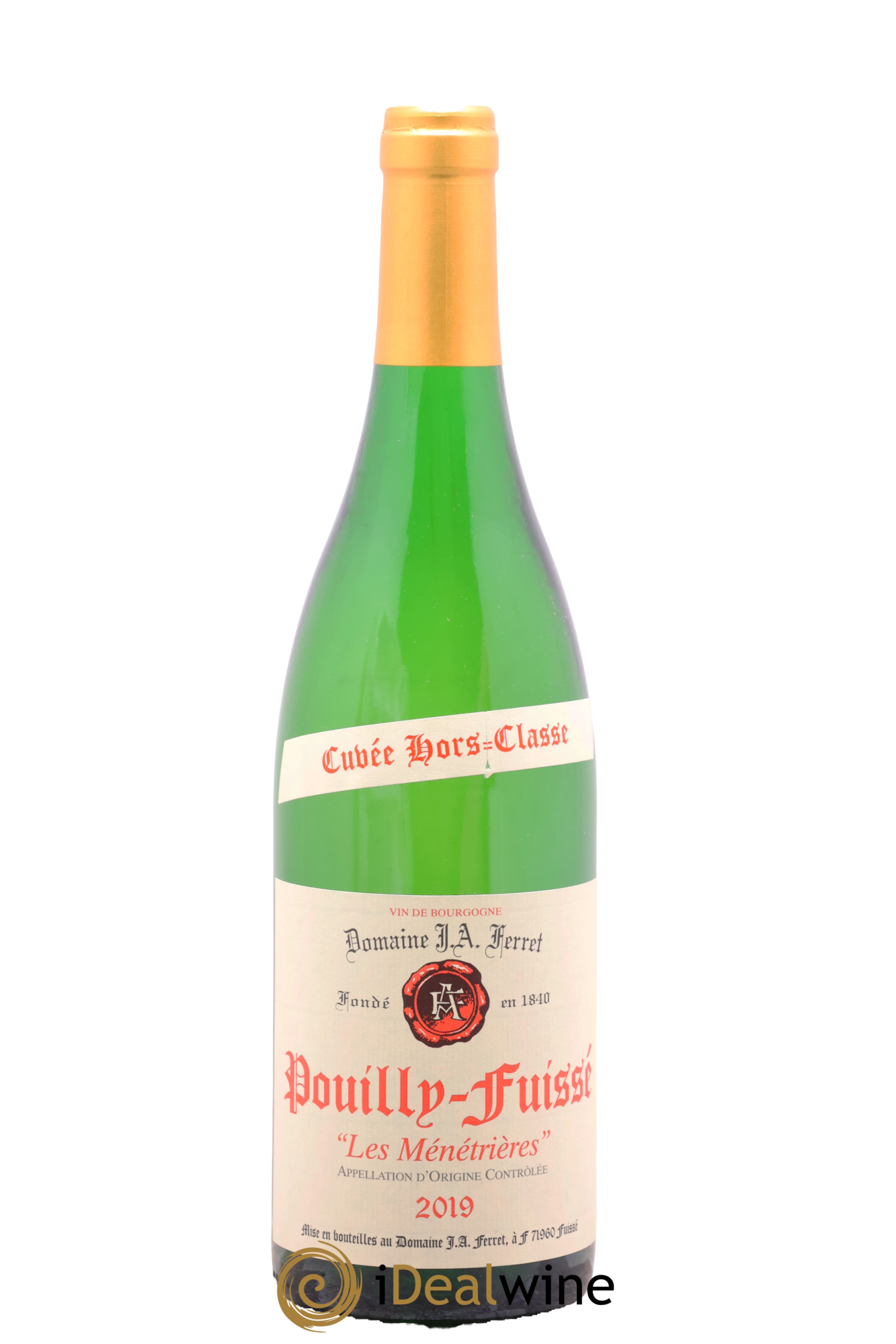 Pouilly-Fuissé 1er Cru Hors Classe Les Ménétrières J.A. Ferret (Domaine) 2019 - Lot de 1 bouteille - 0