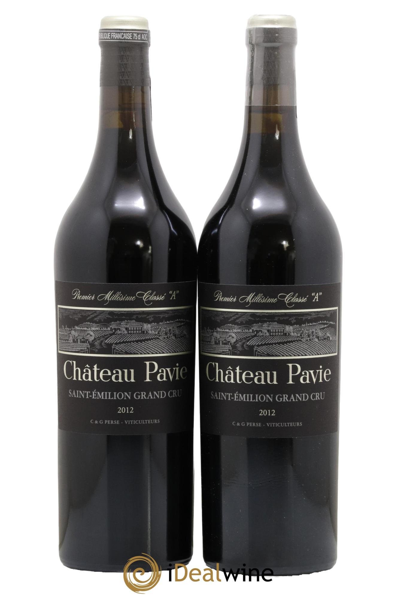 Château Pavie 1er Grand Cru Classé A 2012 - Lot de 2 bouteilles - 0