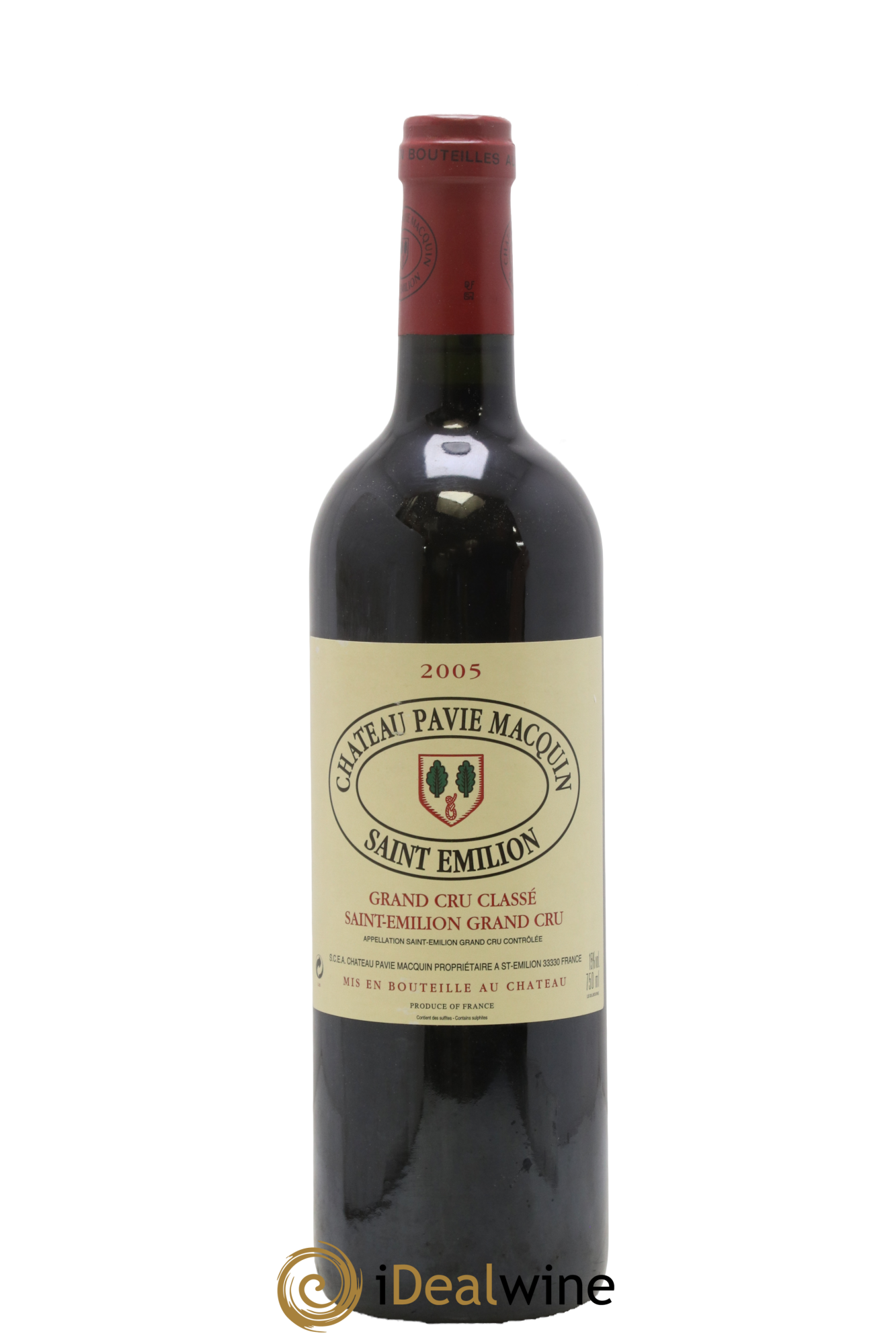 Château Pavie Macquin 1er Grand Cru Classé B 2005 - Lot de 1 bouteille - 0