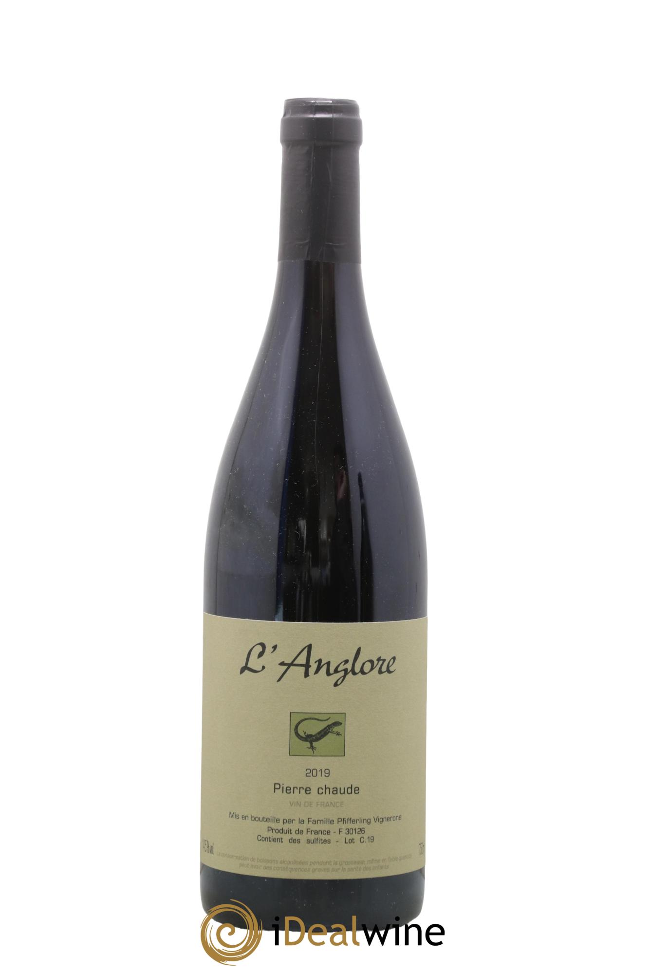 Vin de France Pierre chaude L'Anglore 2019 - Lotto di 1 bottiglia - 0