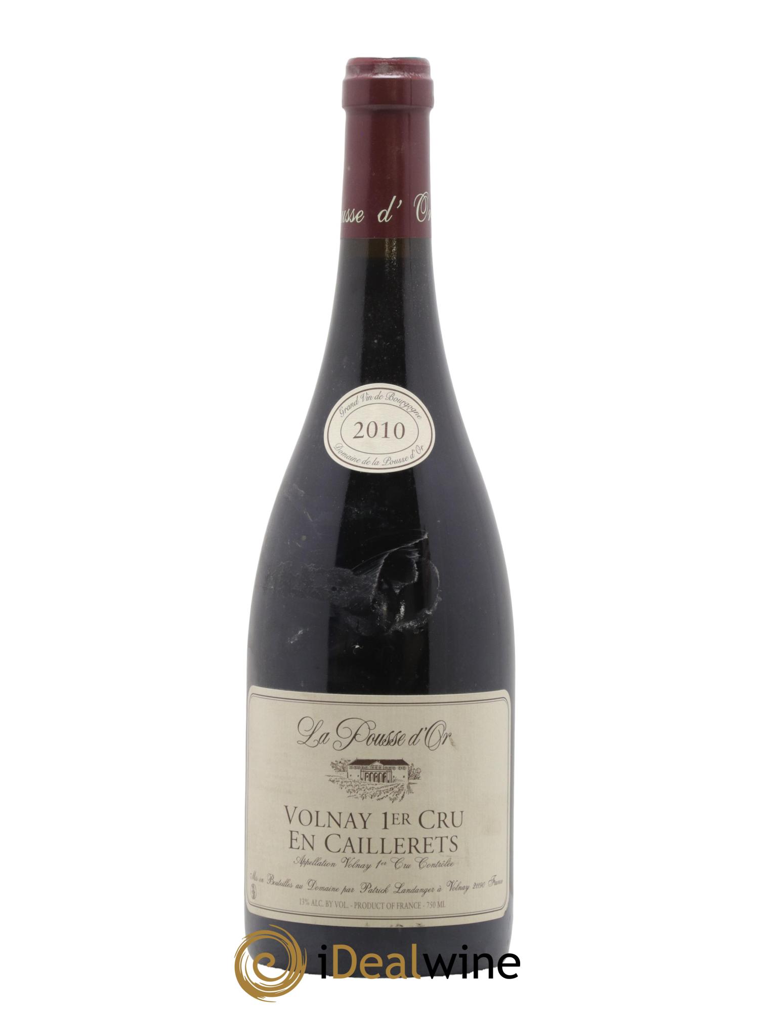 Volnay 1er Cru Les Caillerets La Pousse d'Or (Domaine de) 2010 - Lot de 1 bouteille - 0