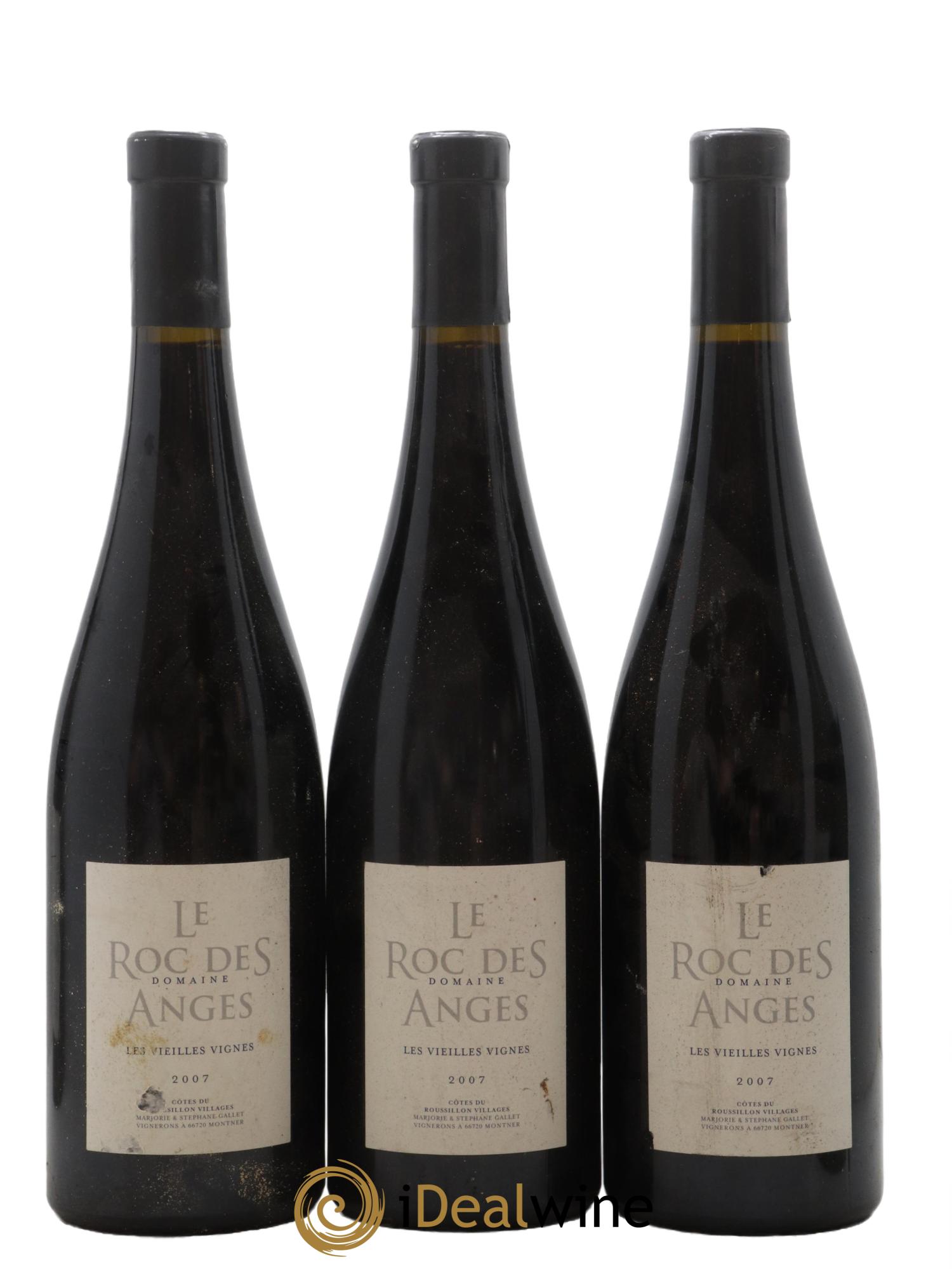 Côtes du Roussillon Vieilles Vignes Roc des Anges 2007 - Lotto di 3 bottiglie - 0