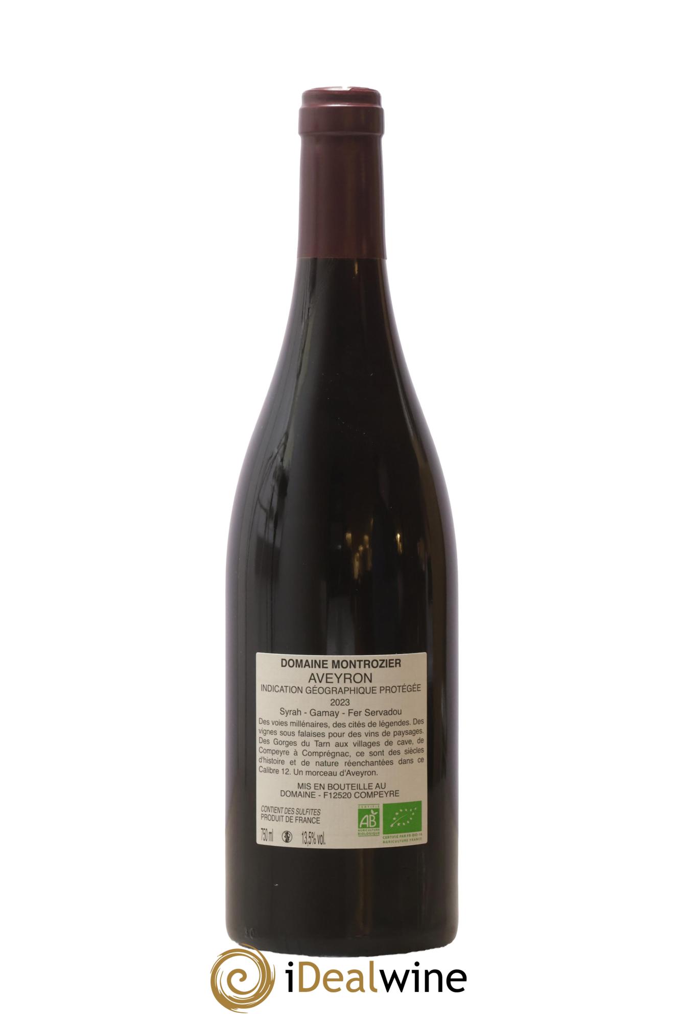 Sud-Ouest IGP Aveyron rouge Calibre 12 Ghislain Montrozier 2023 - Lot de 1 bouteille - 1