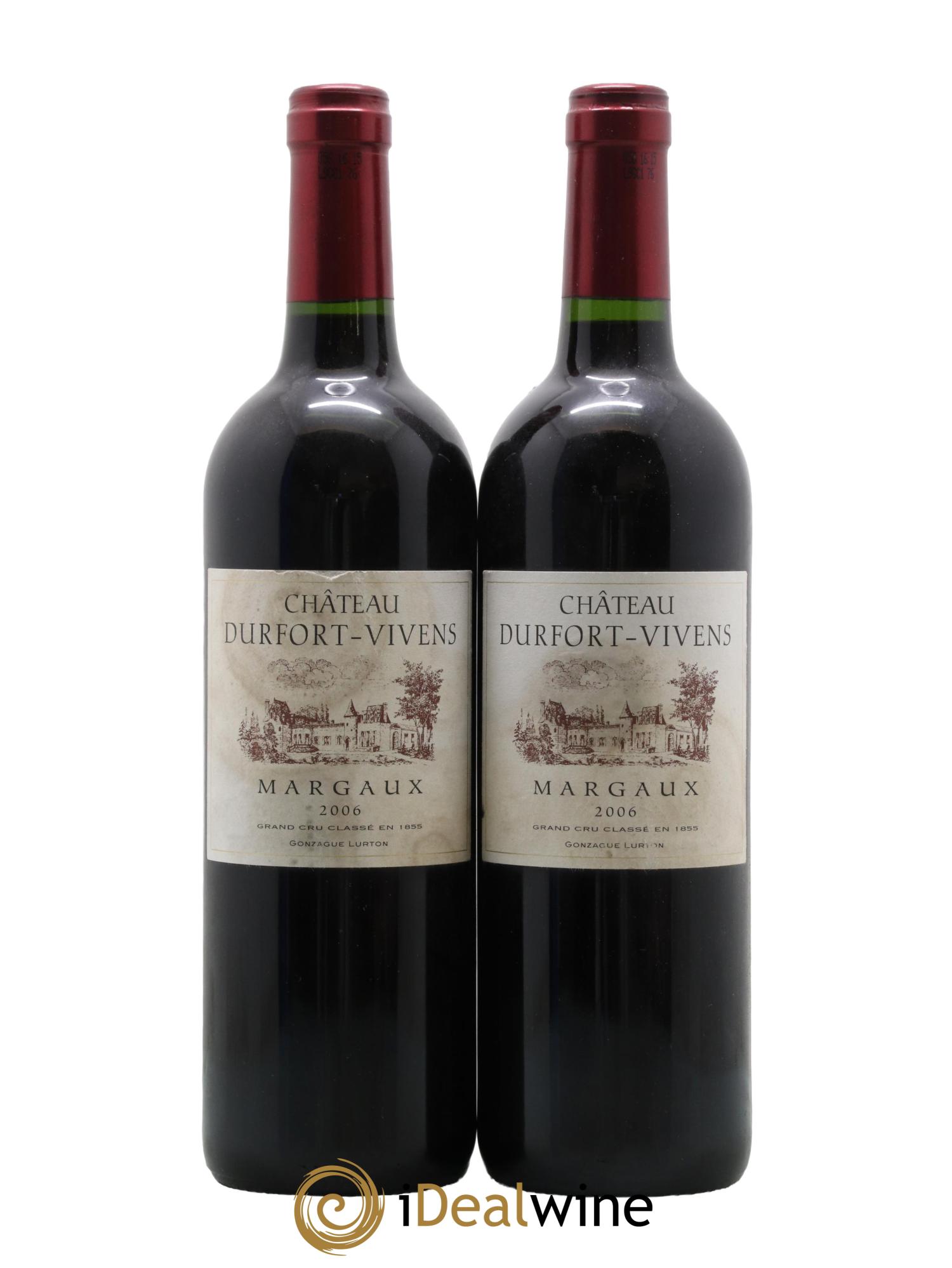 Château Durfort Vivens 2ème Grand Cru Classé 2006 - Lot de 2 bouteilles - 0