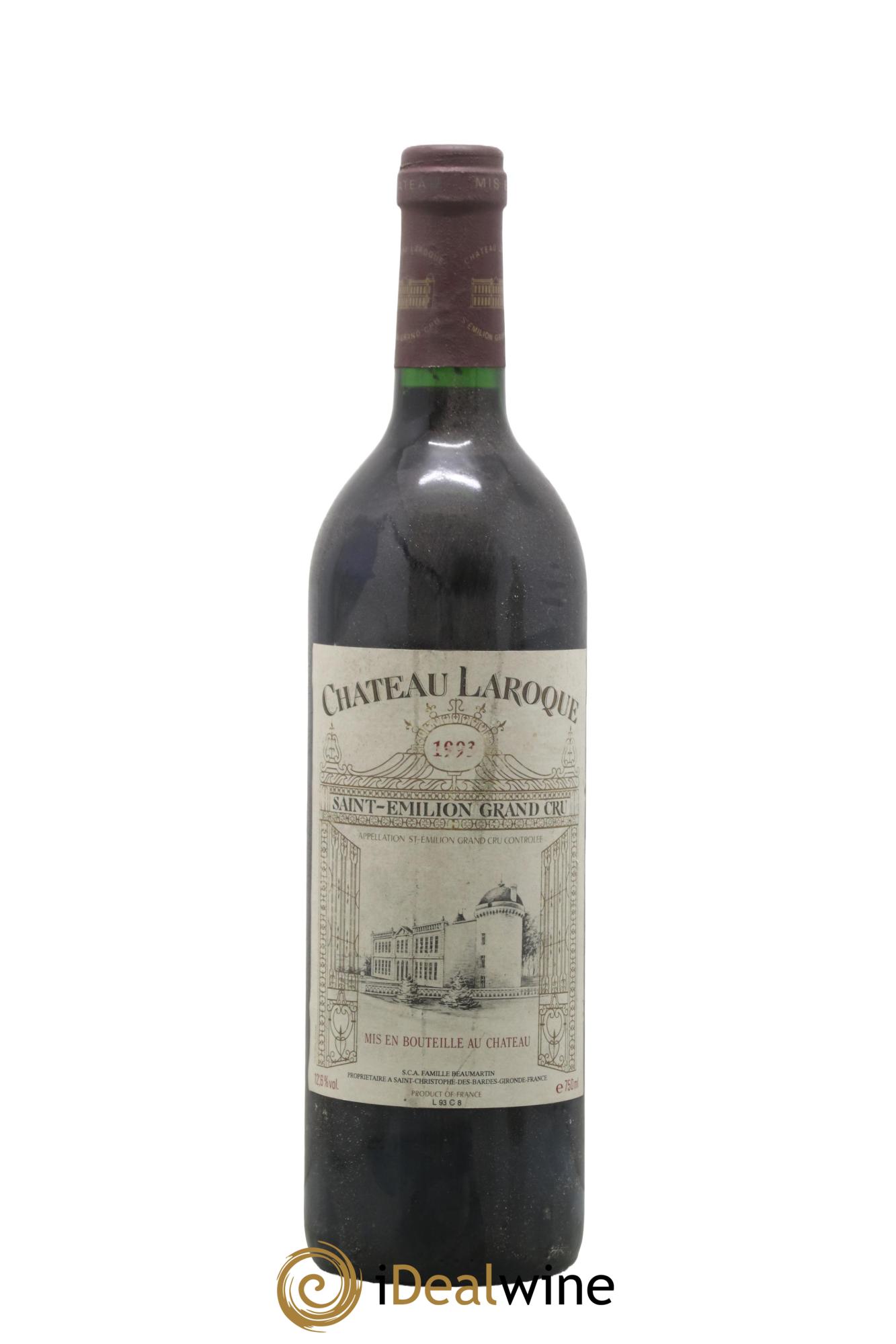 Château Laroque Grand Cru Classé 1993 - Lot de 1 bouteille - 0